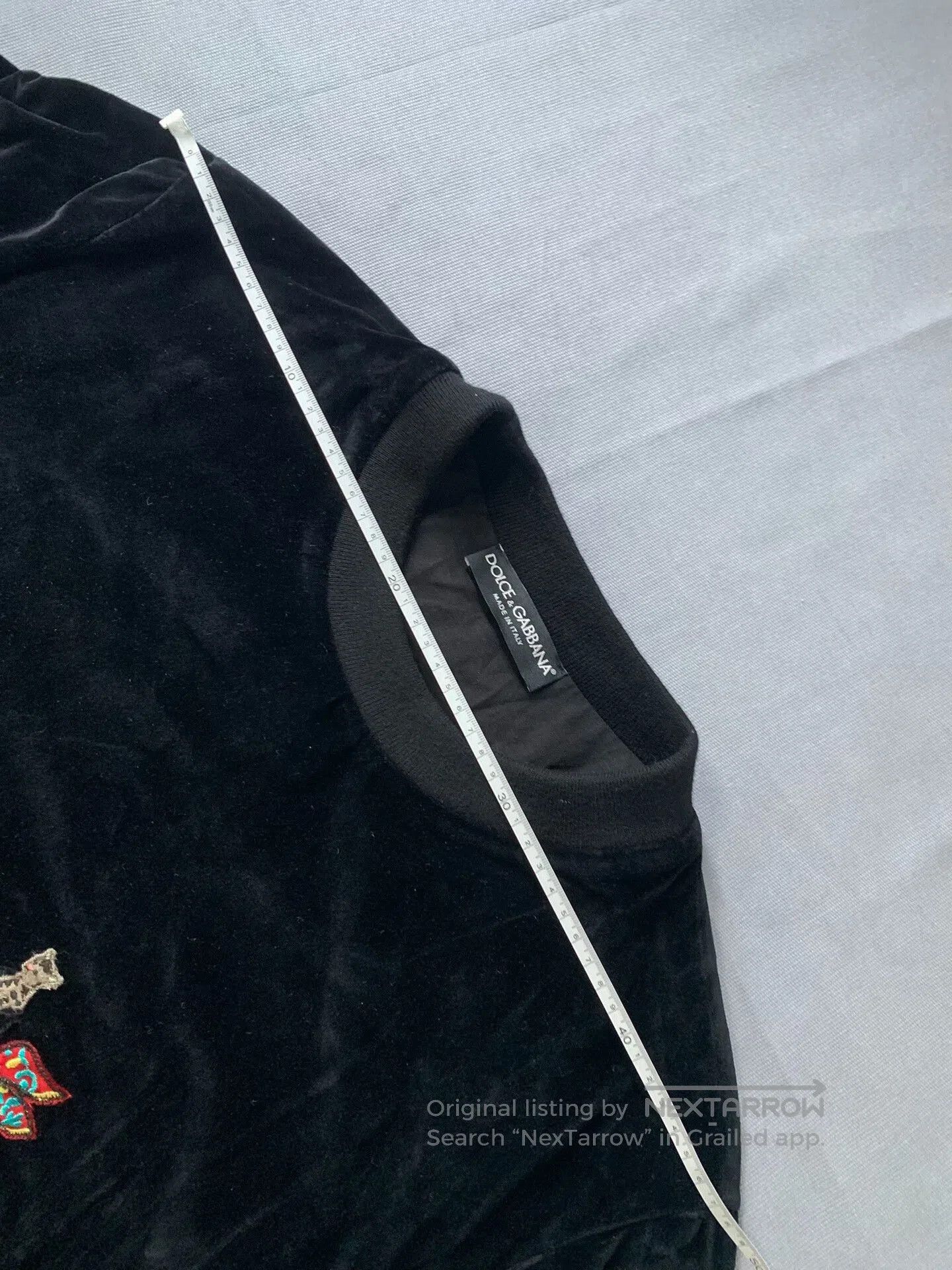Dolce & Gabbana Dolce & Gabbana Velvet Family Patch Sweatshirt. Size US S / EU 44-46 / 1 - 6 Thumbnail