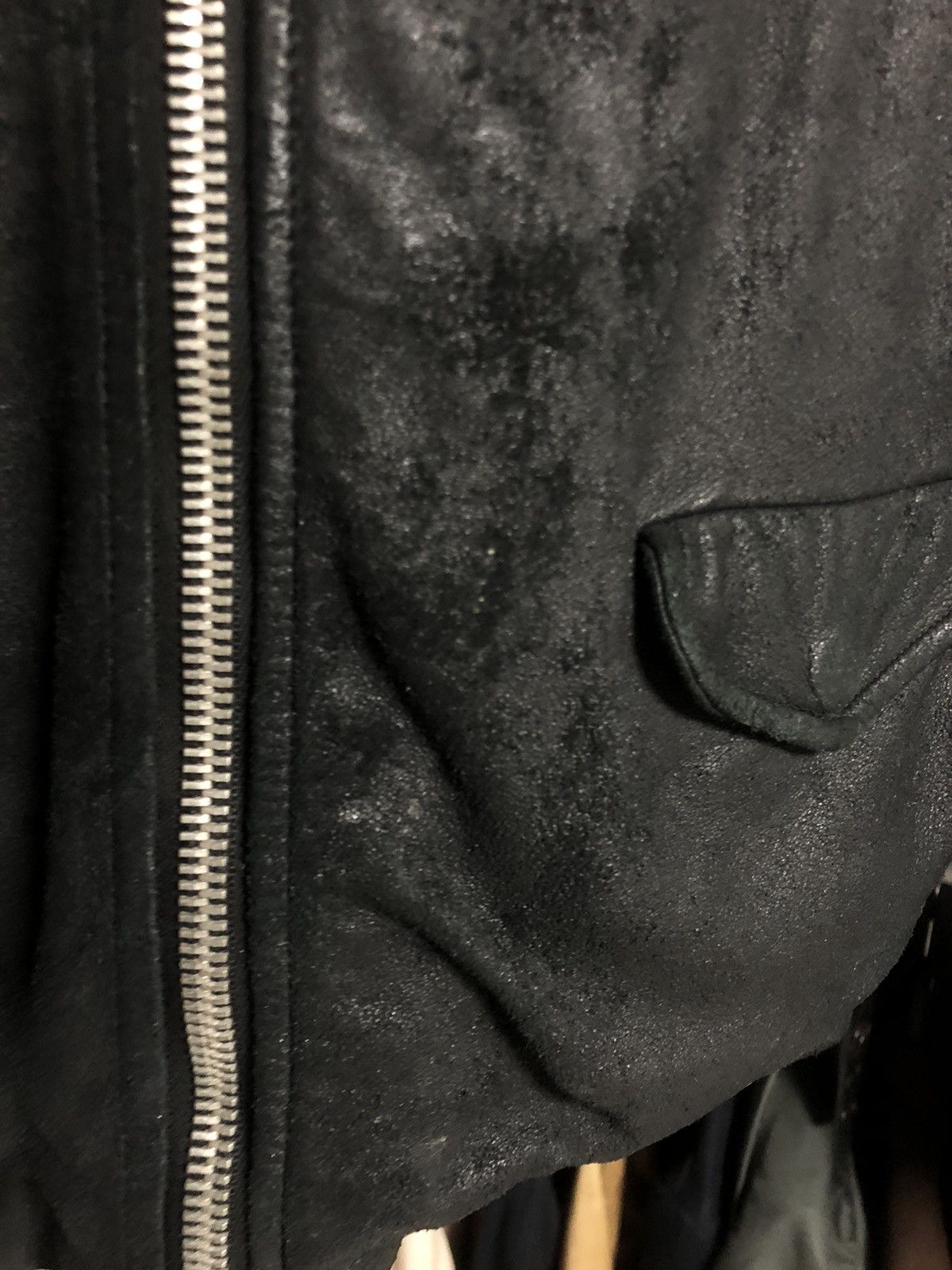 Rick Owens Sold GLEAM A/W10 BLISTERED Leather Jacket Size US M / EU 48-50 / 2 - 12 Thumbnail