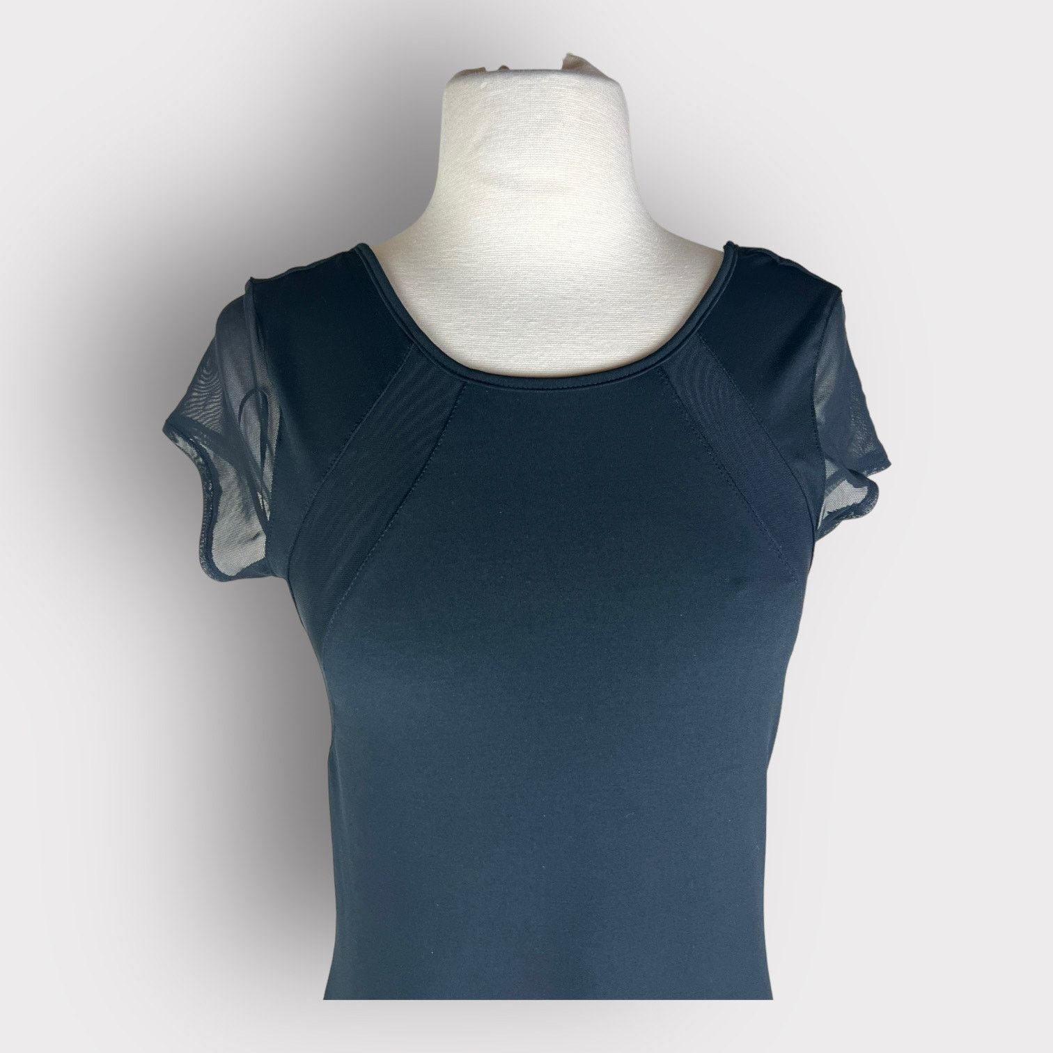 Express Express Vintage Y2K Mesh Inserts Mini Dress | Medium Size M / US 6-8 / IT 42-44 - 5 Thumbnail
