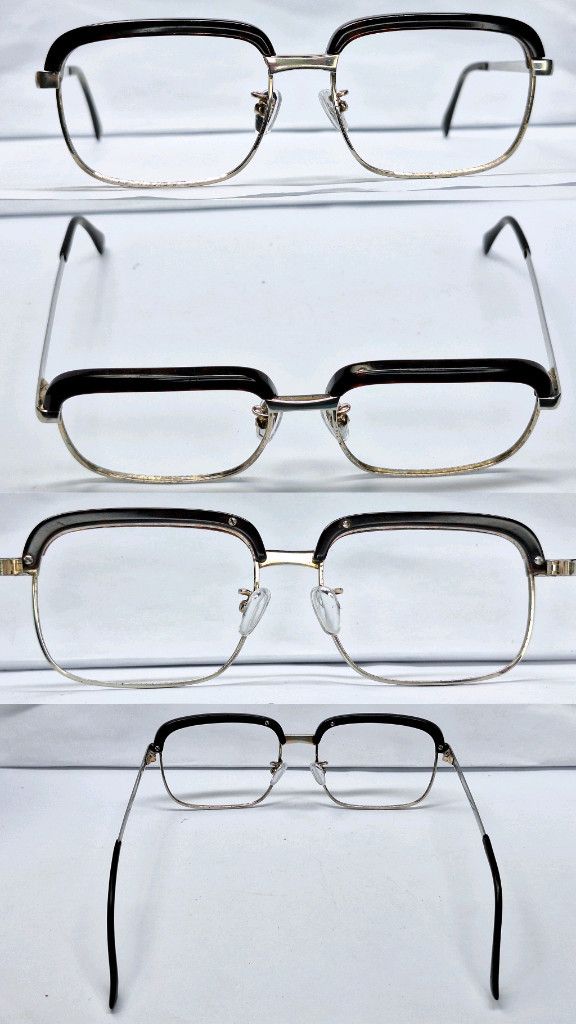 Other VINTAGE 1980s No.5117 Browline Glasses 52mm Classic Square Size ONE SIZE - 5 Thumbnail