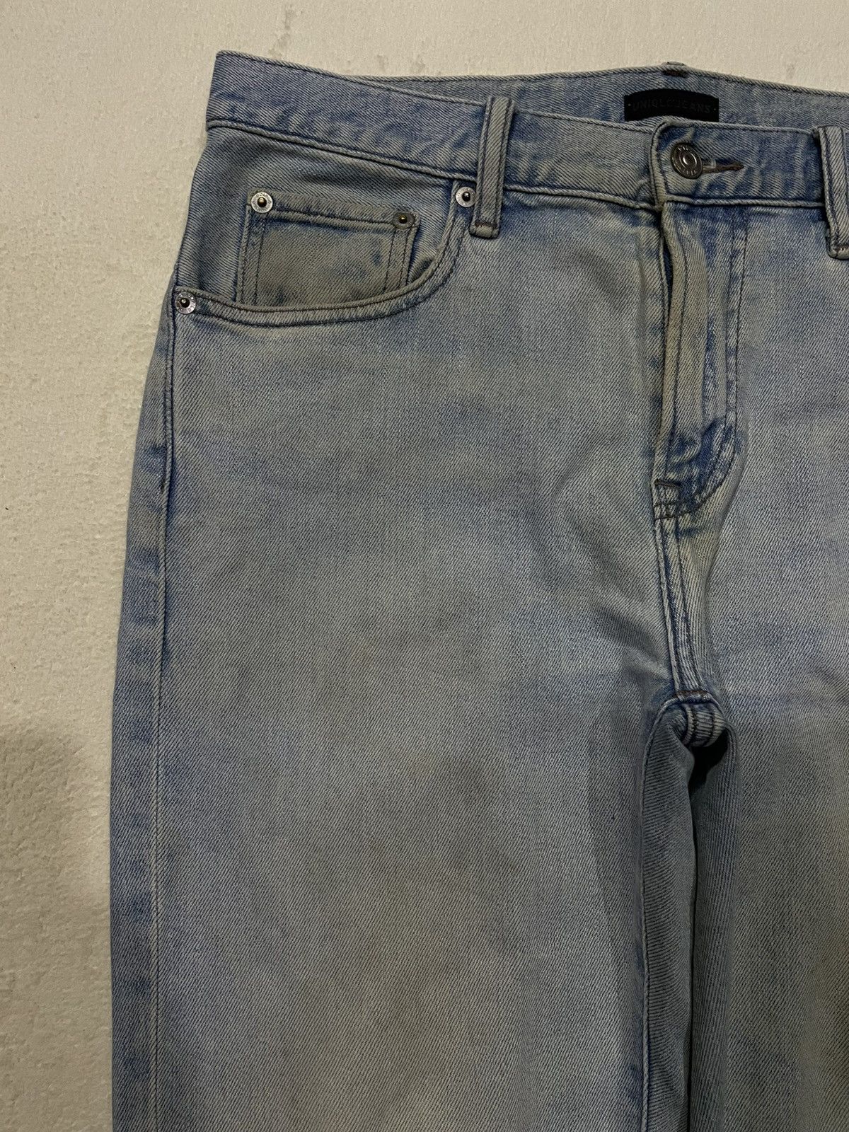 Uniqlo Vintage Uniqlo Skinny Distress Mudwash Denim Jeans Size US 32 / EU 48 - 5 Thumbnail