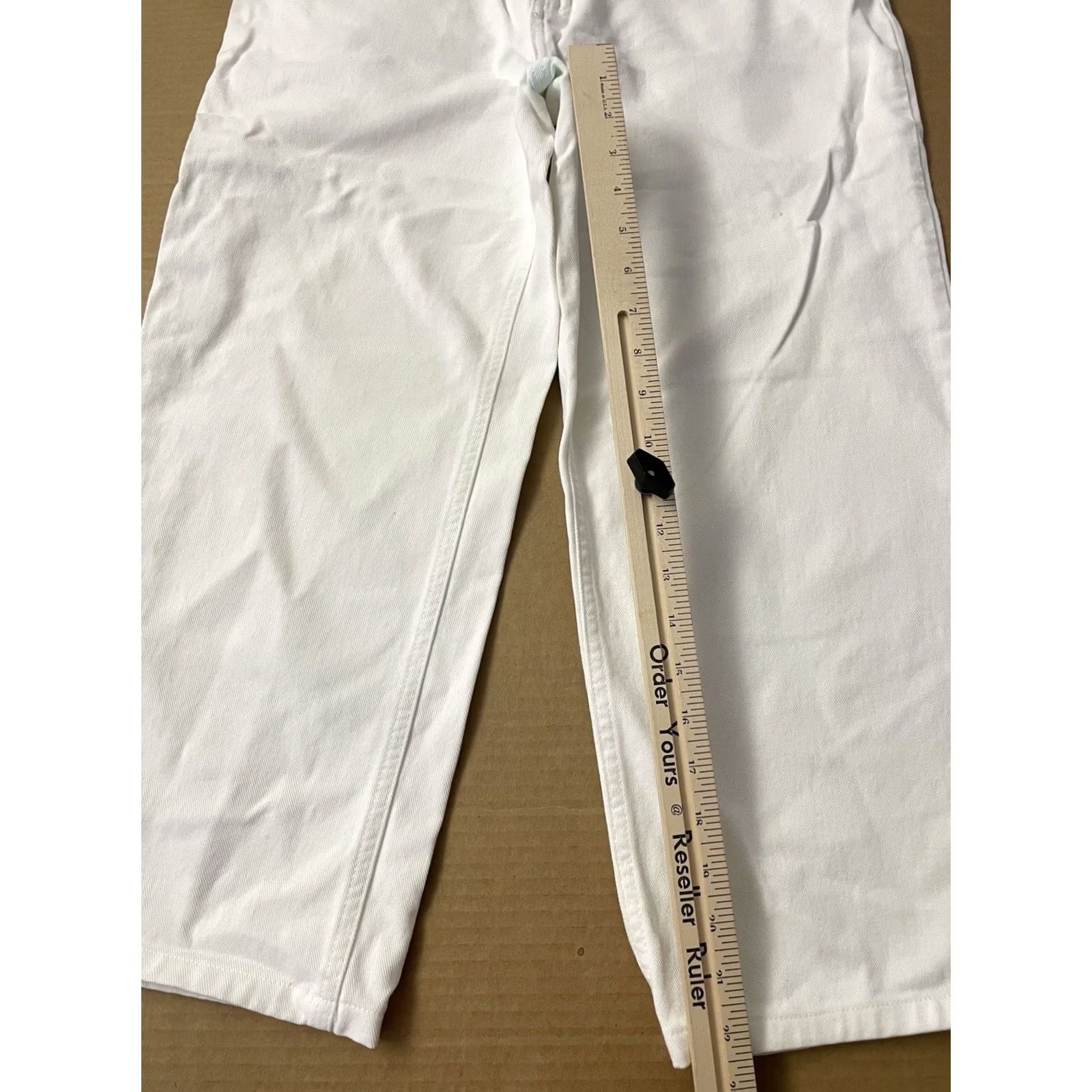 Ralph Lauren VINTAGE Ralph Lauren Jeans Womens 12 White RL Baggy Hip Hop Y2K Size 34" / US 12 / IT 48 - 6 Thumbnail