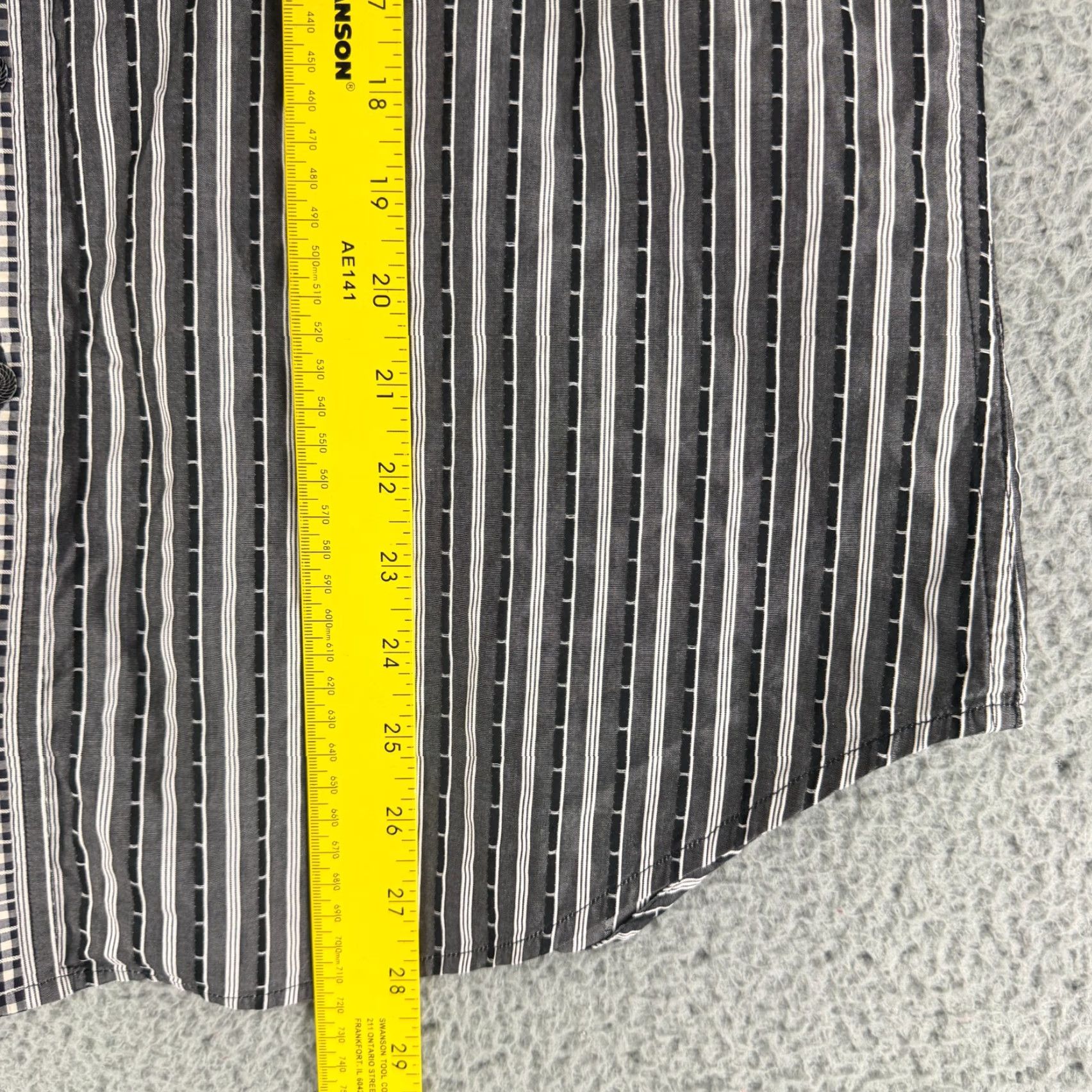 Robert Graham Robert Graham Button-Up Shirt Mens Large Black White Stripe Long Sleeve Cotton Size US L / EU 52-54 / 3 - 6 Thumbnail