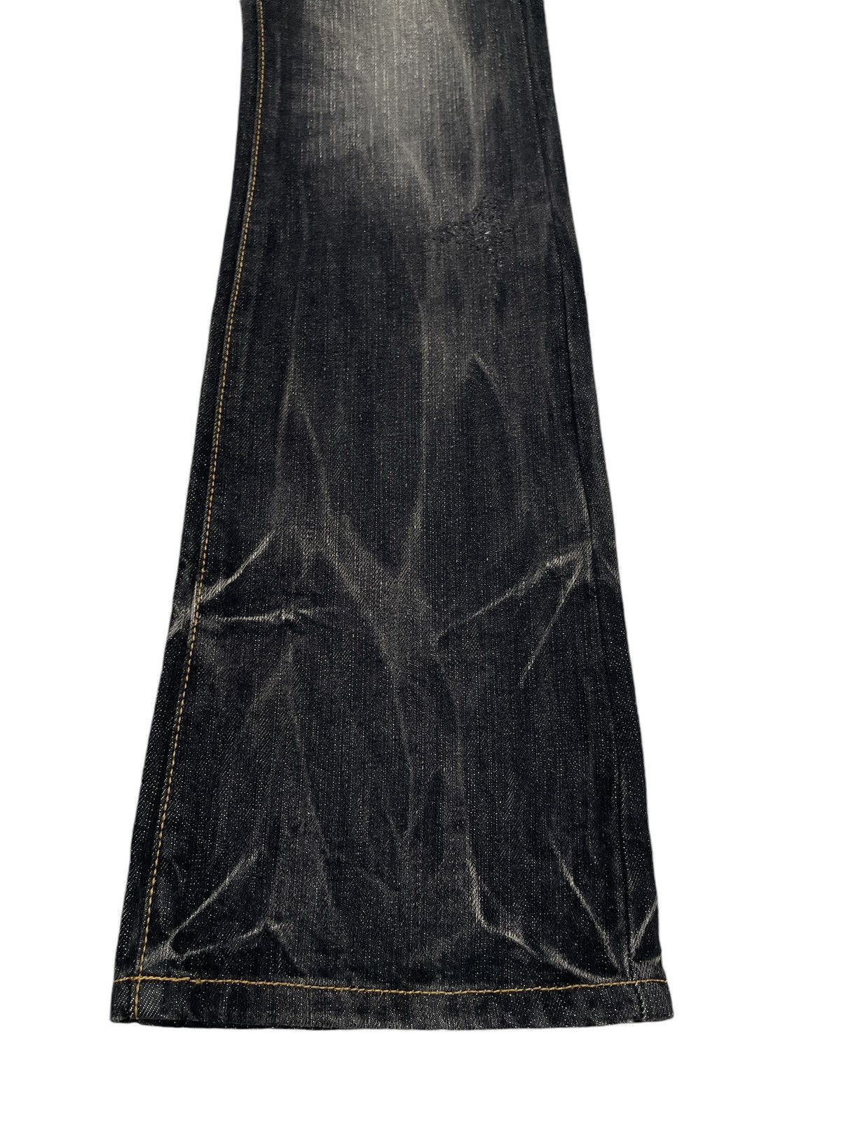 If Six Was Nine Rare Design Vintage Japanese Brand Husky Flared Jeans 2000s Size US 28 / EU 44 - 6 Thumbnail