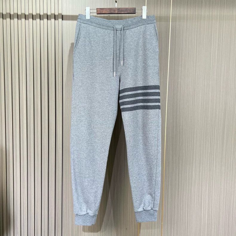 Thom Browne Thom Browne Gray Striped Knit Casual Pants - dmc Size US 30 / EU 46 - 1 Thumbnail