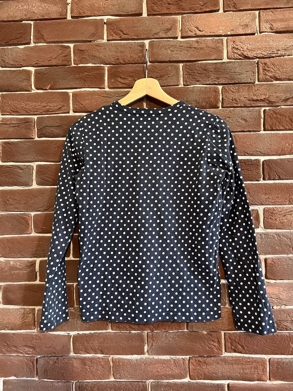 Comme des Garcons PLAY Comme Des Garçons H&M Shirt Polka Dot Longsleeve Hype Tee S Size S / US 4 / IT 40 - 2 Thumbnail