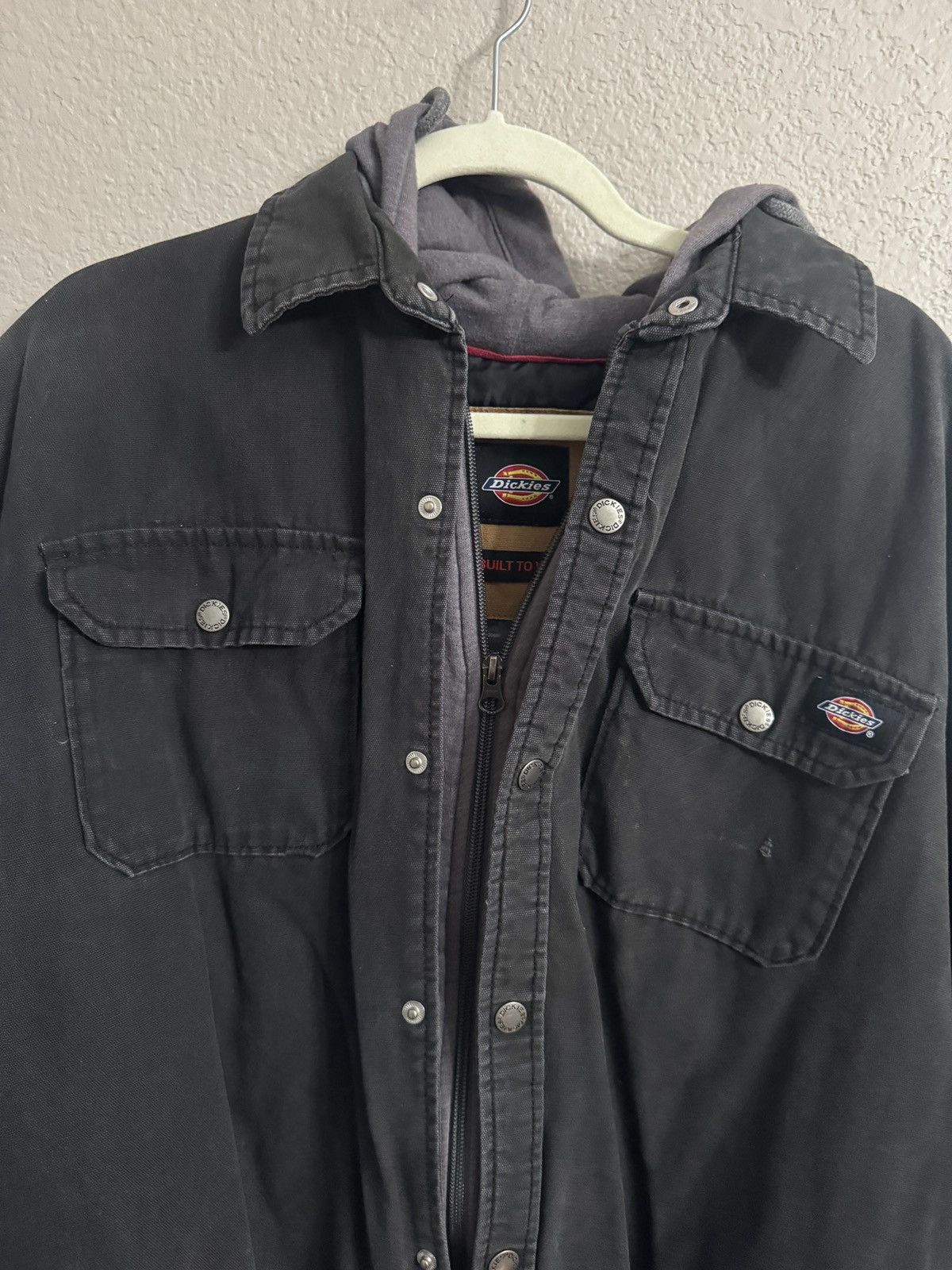 Dickies × Vintage Vintage Dickies Jacket Size XL Black Quilted Work Coat Size US XL / EU 56 / 4 - 2 Thumbnail