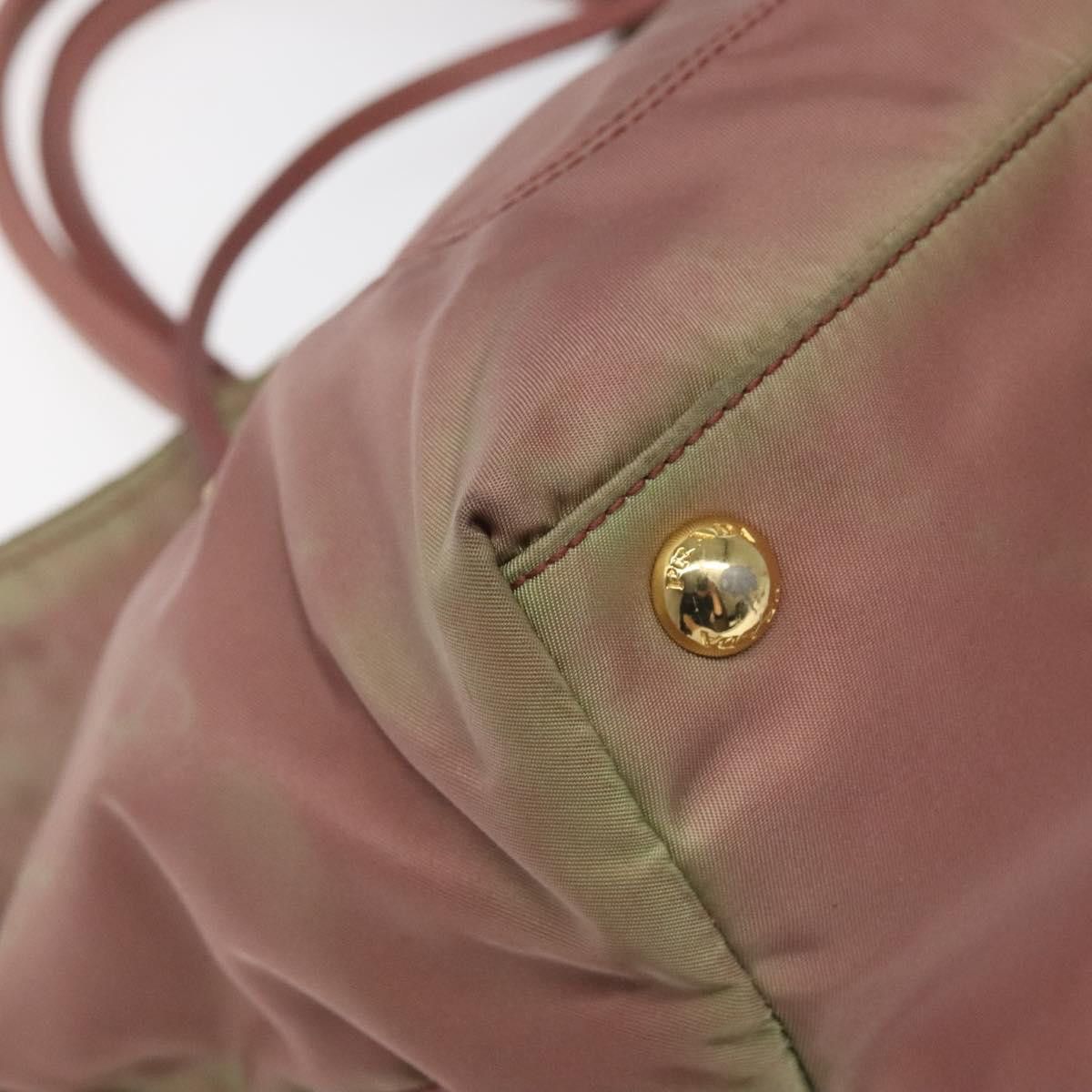 Prada PRADA Hand Bag Nylon Pink Gold Size ONE SIZE - 9 Thumbnail