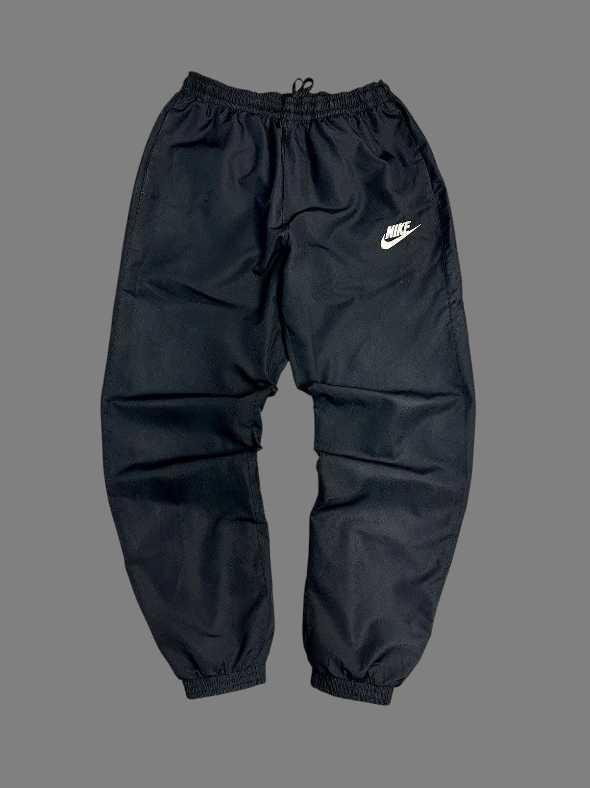 Nike Nike Black Swoosh Joggers Y2K Track Pants Minimal Size US 32 / EU 48 - 2 Thumbnail