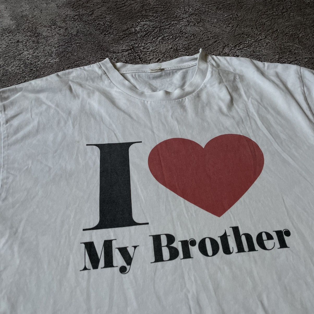 Vintage Vintage Y2K Graphic Tee I Love My Brother Funny Humor Swag L Size US L / EU 52-54 / 3 - 3 Thumbnail