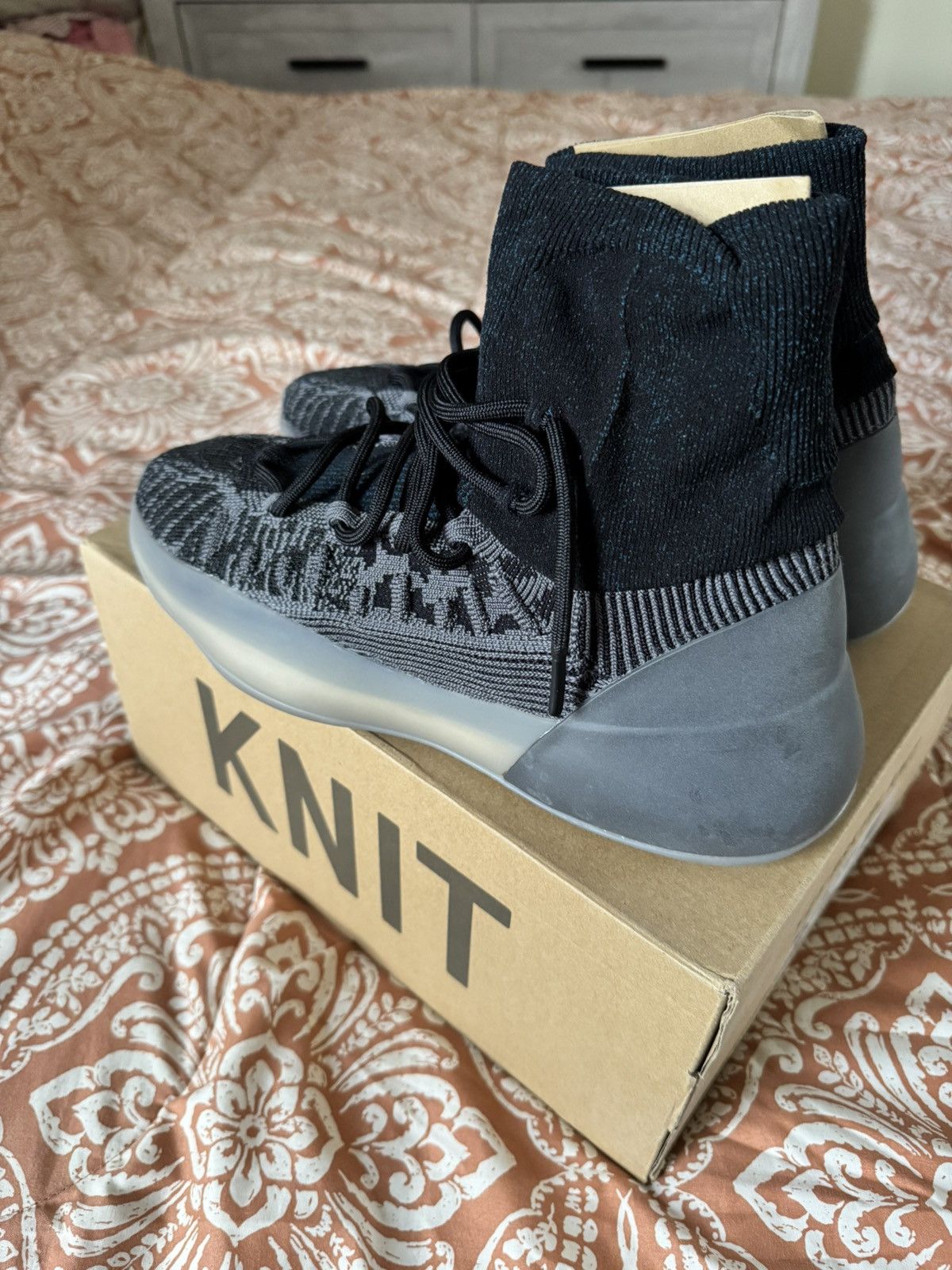 Adidas Adidas Yeezy Basketball Knit Slate Blue Size US 10 / EU 43 - 6 Thumbnail