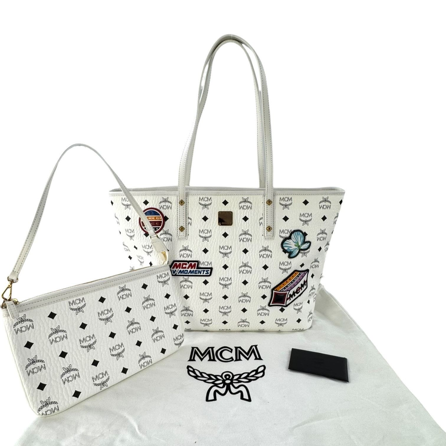 MCM MCM Monogram Victory Patch Anya Zip Tote & Pochette Size ONE SIZE - 3 Thumbnail