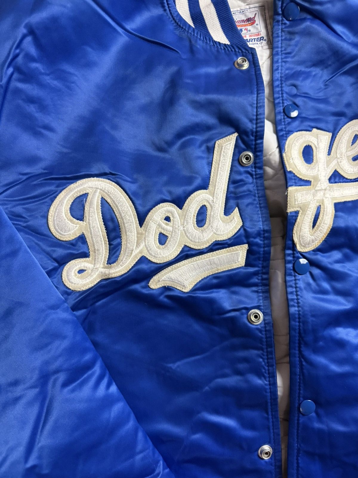 Starter Extremely Rare 90s LA Dodgers Bomber Jacket By Starter XXL Size US XXL / EU 58 / 5 - 3 Thumbnail