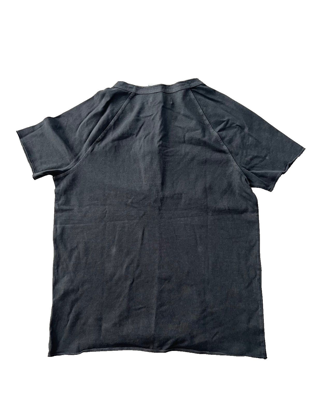 Madewell Madewell Bells Cotton Henley T-Shirt Grey ( XS ) Size XS / US 0-2 / IT 36-38 - 2 Thumbnail
