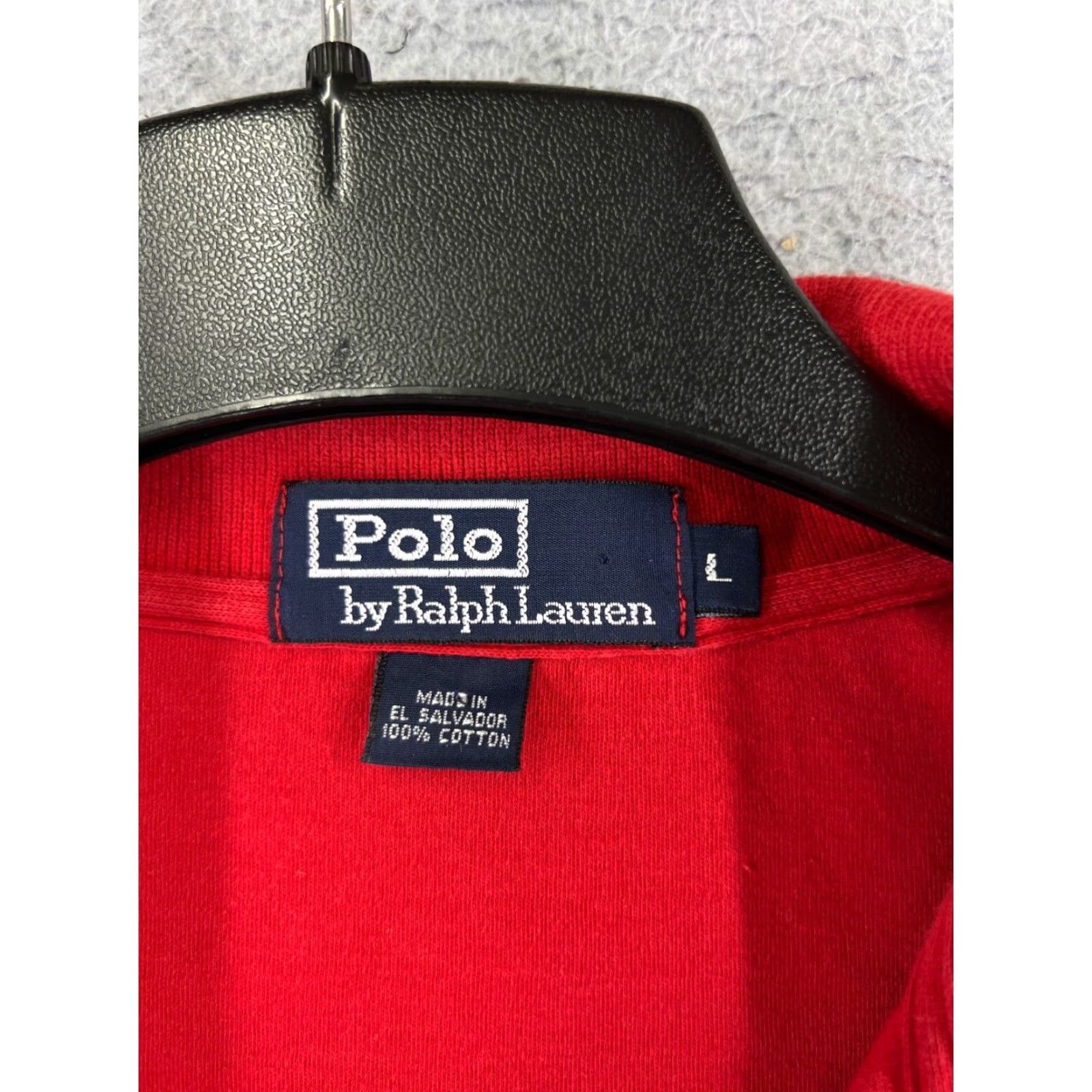 Ralph Lauren VINTAGE Polo Ralph Lauren Shirt Polo Shirt Adult Large Red 100% Cotton Jersey Golf Golfer Mens Size US L / EU 52-54 / 3 - 7 Thumbnail