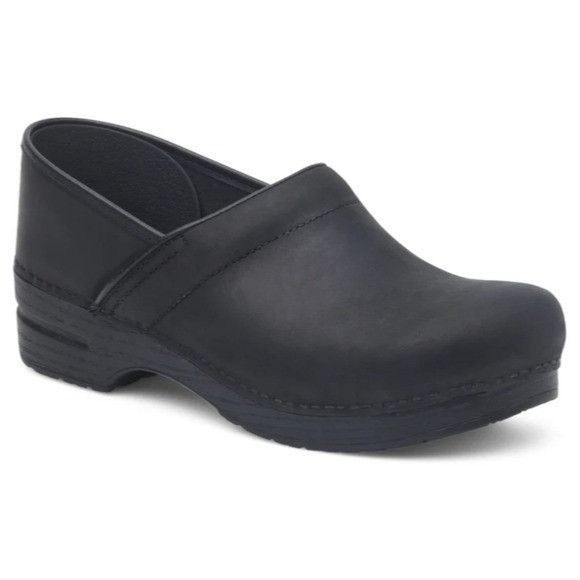 Dansko Dansko Professional Black Oiled Leather Platform Chunky Clog Size US 8.5 / IT 38.5 - 9 Thumbnail