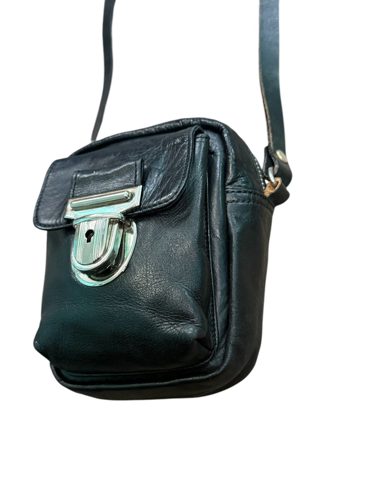 Yohji Yamamoto YSACCS YOHJI YAMAMOTO LEATHER MINI CROSSBODY BAG Size ONE SIZE - 4 Thumbnail