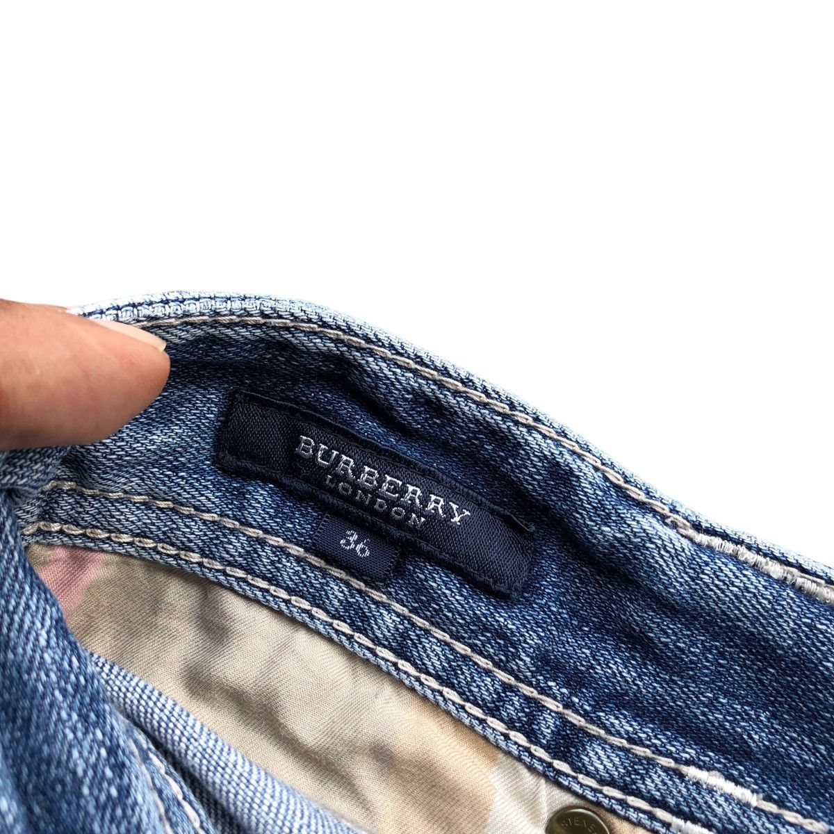 Burberry × Japanese Brand Distressed BURBERRY slim jeans Size 29" - 8 Thumbnail