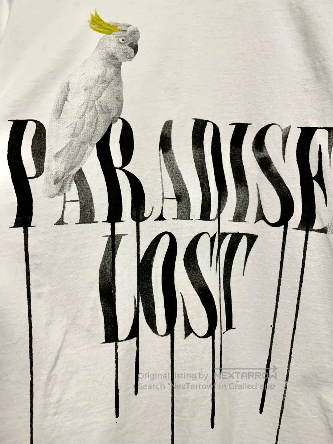 Alchemist White Parrot Paradise Lost Print Short Sleeve Tee. Size US XS / EU 42 / 0 - 2 Thumbnail