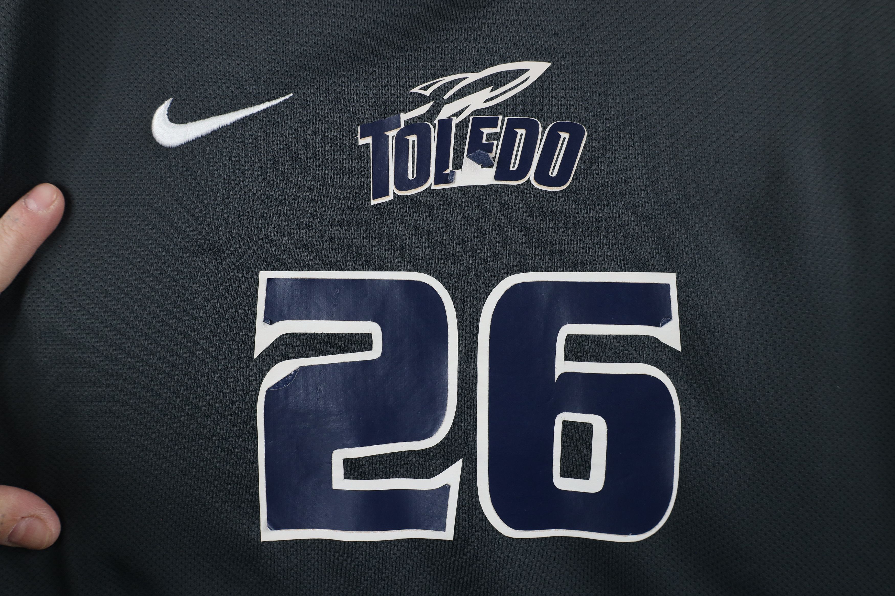 Nike × Vintage Nike Game Worn University of Toledo Soccer Jersey Gray #26 Size US S / EU 44-46 / 1 - 5 Thumbnail