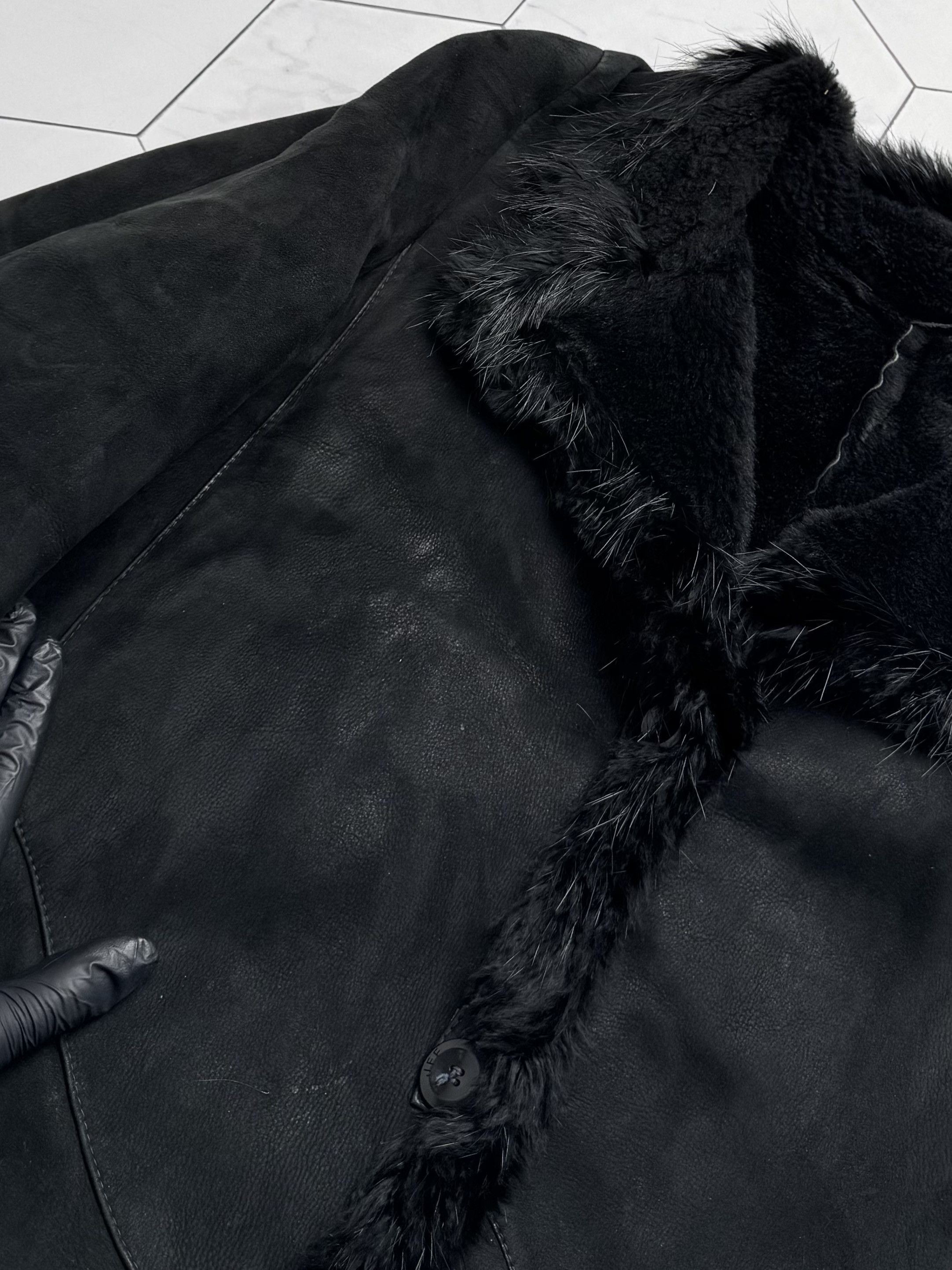 Vintage Vintage Real Shearling Coat (B550) Size L / US 10 / IT 46 - 10 Thumbnail
