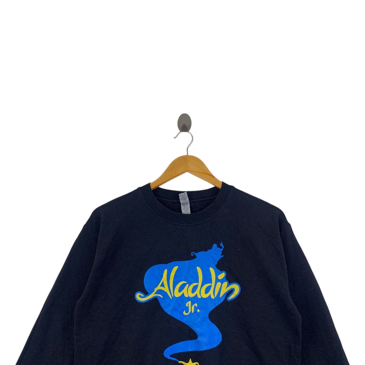 Gildan ALADDIN JR. Cartoon Genie Character Print Black Sweatshirt Size US S / EU 44-46 / 1 - 2 Thumbnail