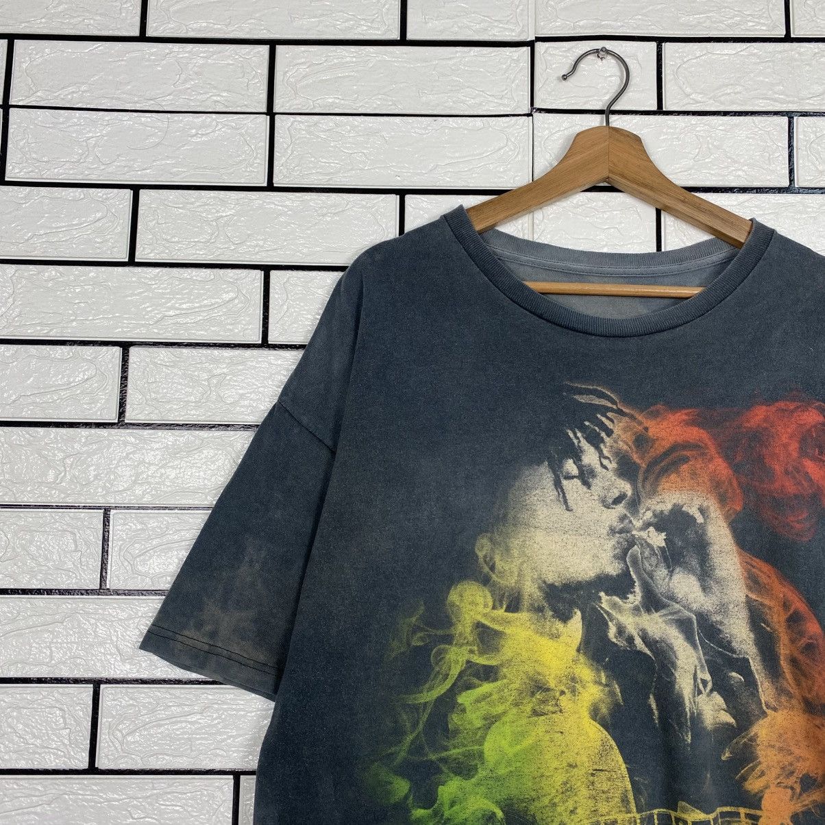 Vintage 📌Vintage Distressed T-Shirt Bob Marley Full Print Size US M / EU 48-50 / 2 - 8 Thumbnail