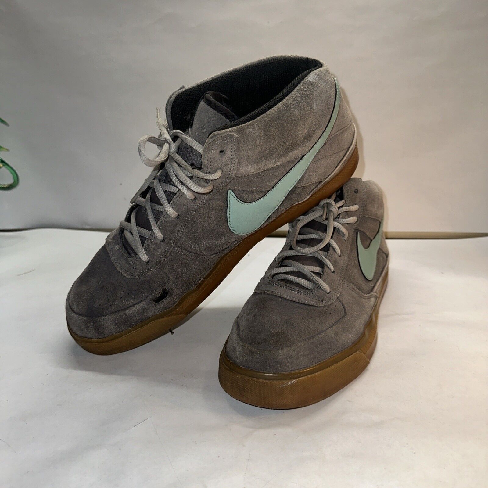 Nike Nike SB Mavrk Mid 6.0 Mens 8.5 Gray Blue Shoes Sneakers Sued Size US 8.5 / EU 41-42 - 6 Thumbnail
