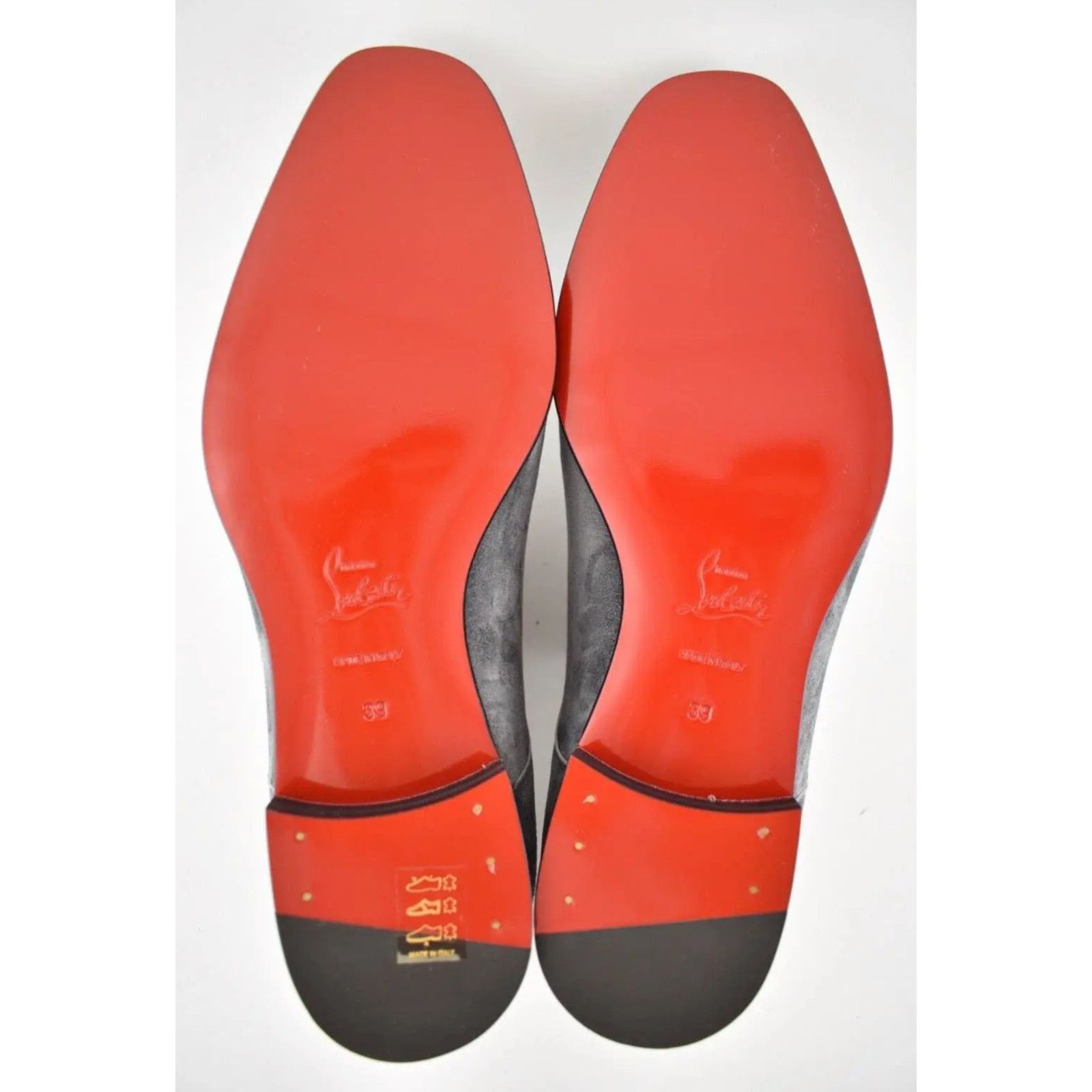 Christian Louboutin Christian Louboutin Grey Suede Lace Dress Loafer 39 6 Size US 6 / EU 39 - 12 Thumbnail
