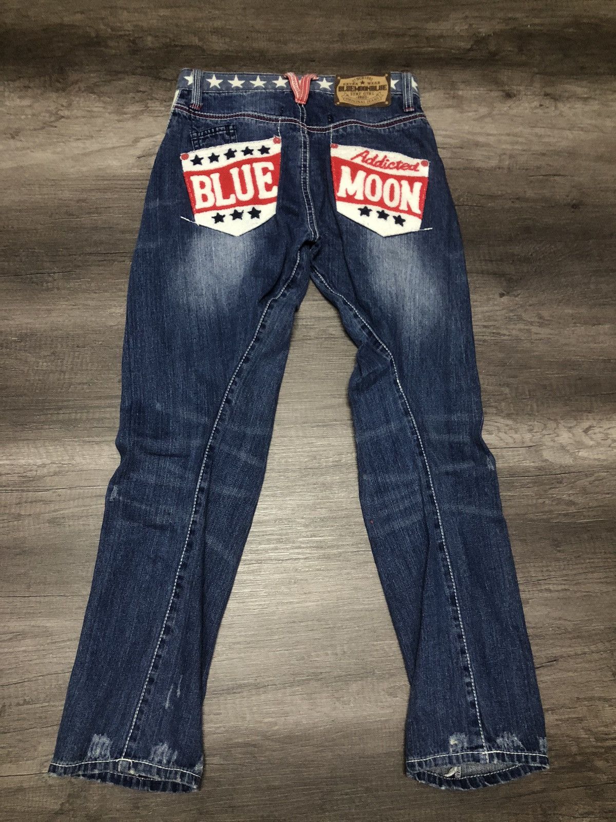 Japanese Brand BLUE MOON BLUE DENIM JEANS Size US 30 / EU 46 - 1 Thumbnail