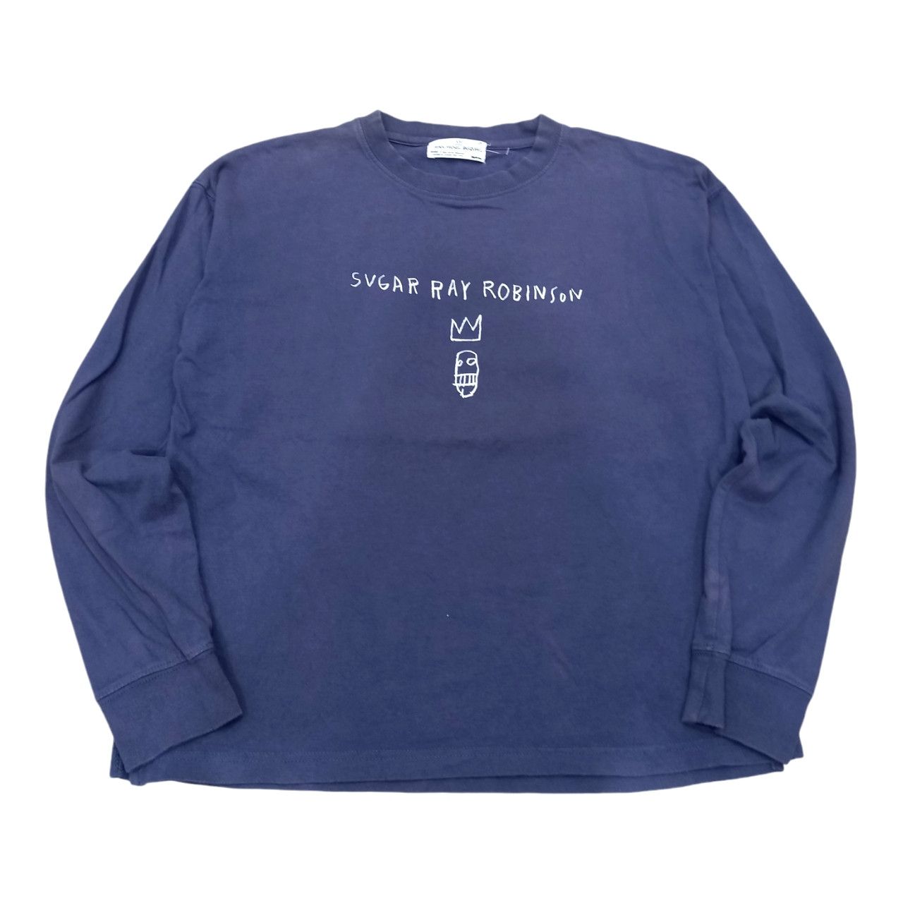 Designer × Jean-Michel Basquiat Vintage Jean Michel Basquiat Sugar Ray Robinson Backhit L/S Size US L / EU 52-54 / 3 - 2 Thumbnail