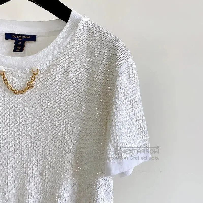Louis Vuitton Louis Vuitton White Short Sleeve T. Size M / US 6-8 / IT 42-44 - 4 Thumbnail