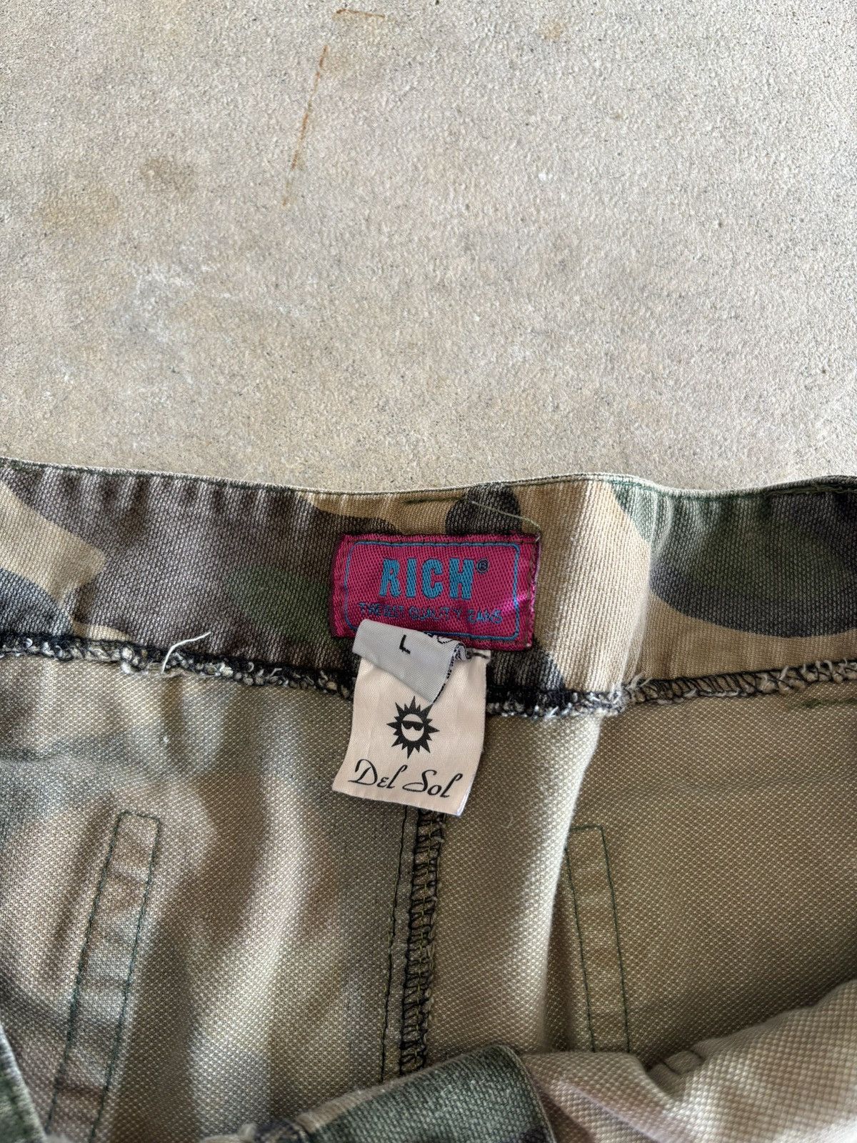 Other Vintage Woodland Camo Rich Del Sol Pleated Skirt Size 30" / US 8 / IT 44 - 4 Thumbnail