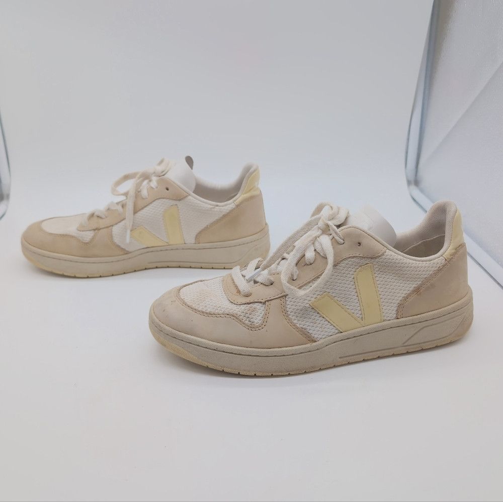 Veja Veja Sz 9 V-10 J-MESH JUTE WHITE Off-White Sneakers Size US 9 / IT 39 - 4 Thumbnail
