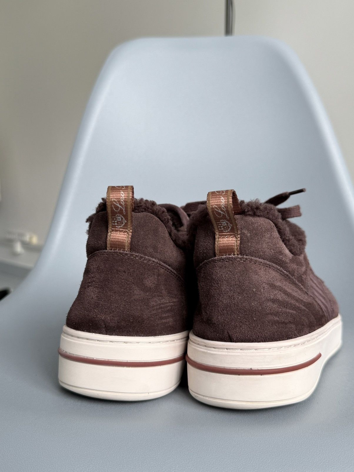 Loro Piana Loro Piana Newport Sneaker Sherling Burgandy Size US 10 / EU 43 - 7 Thumbnail