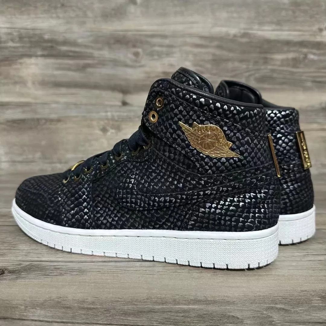Nike Air Jordan 1 Pinnacle Black & Gold 43 Size US 10 / EU 43 - 4 Thumbnail