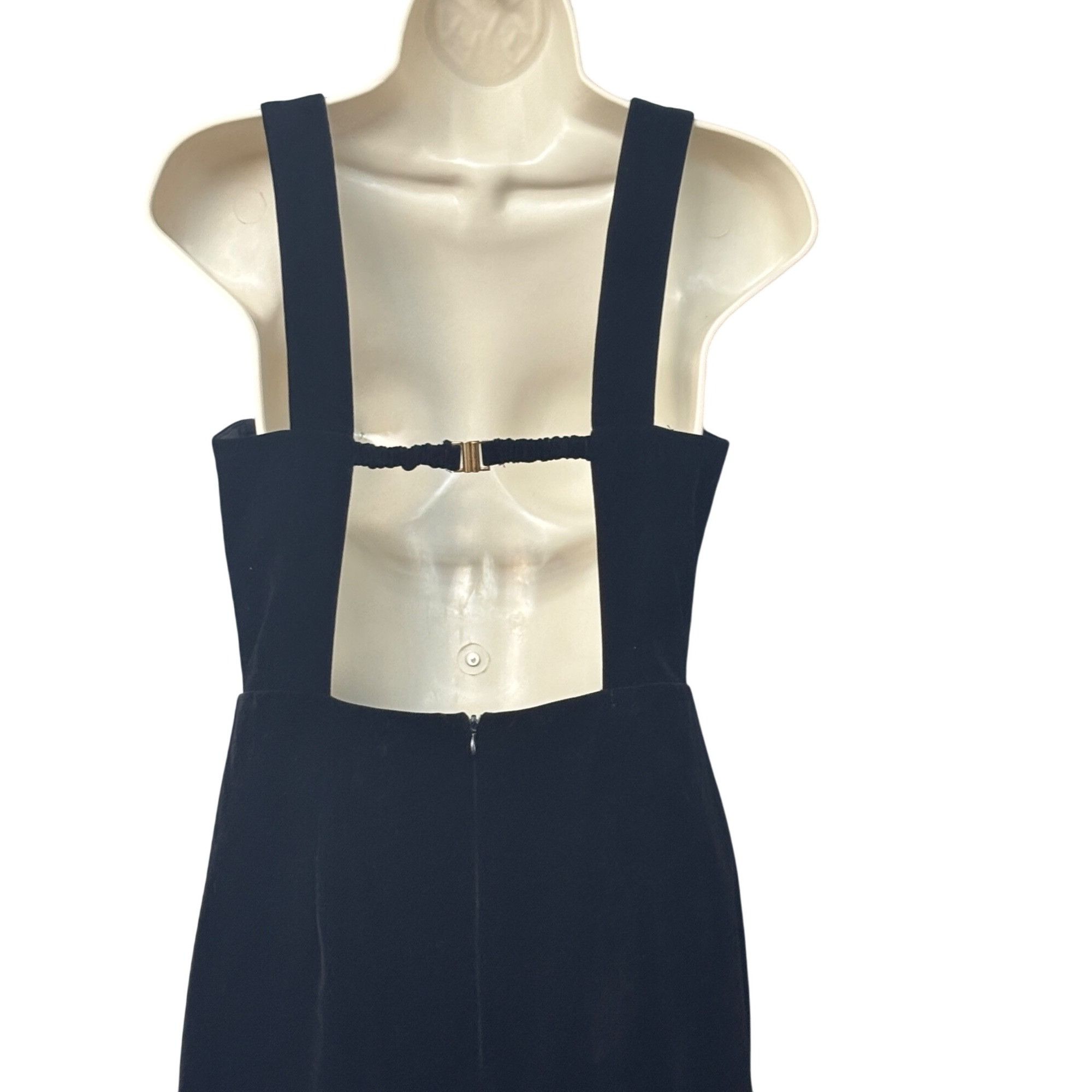 Other Endless Rose Open Back Velvet Midi Bustier Dress, Black, Sz. Size S / US 4 / IT 40 - 5 Thumbnail