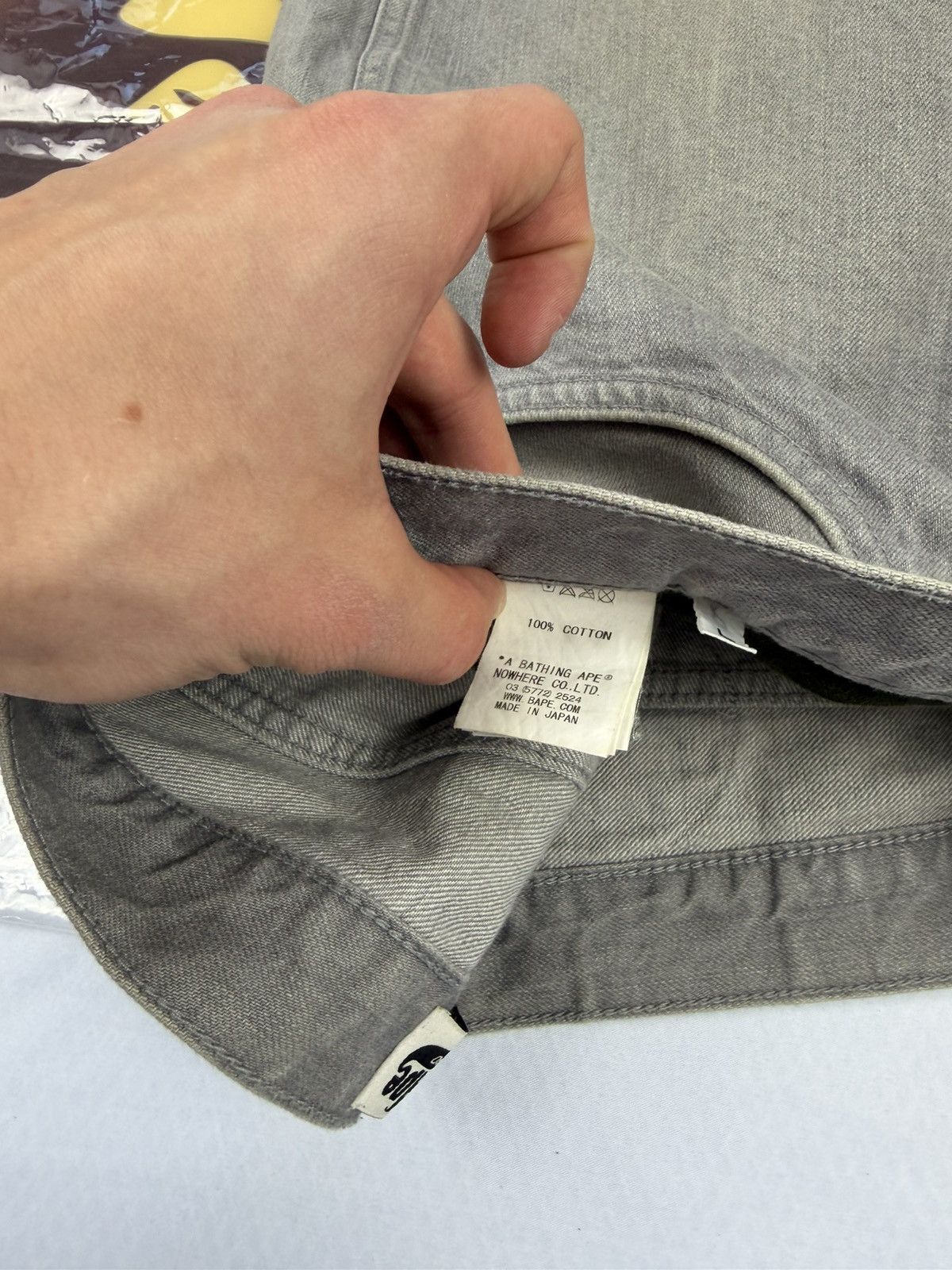 Bape Bape grey jorts back logo Size US 34 / EU 50 - 7 Thumbnail