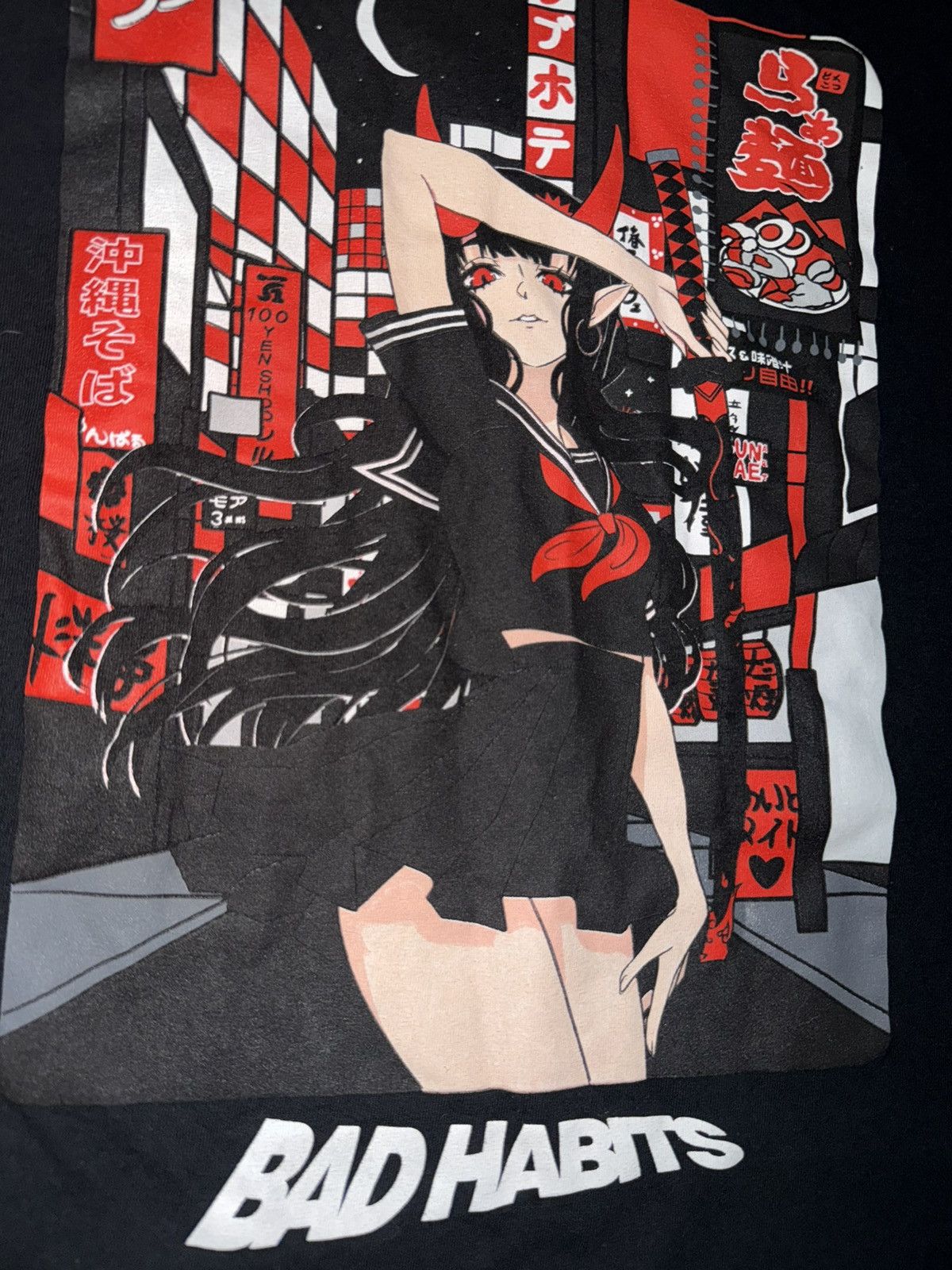 Other Bad Habits Black Short Sleeve T-Shirt Adult Size Medium Size US M / EU 48-50 / 2 - 3 Thumbnail