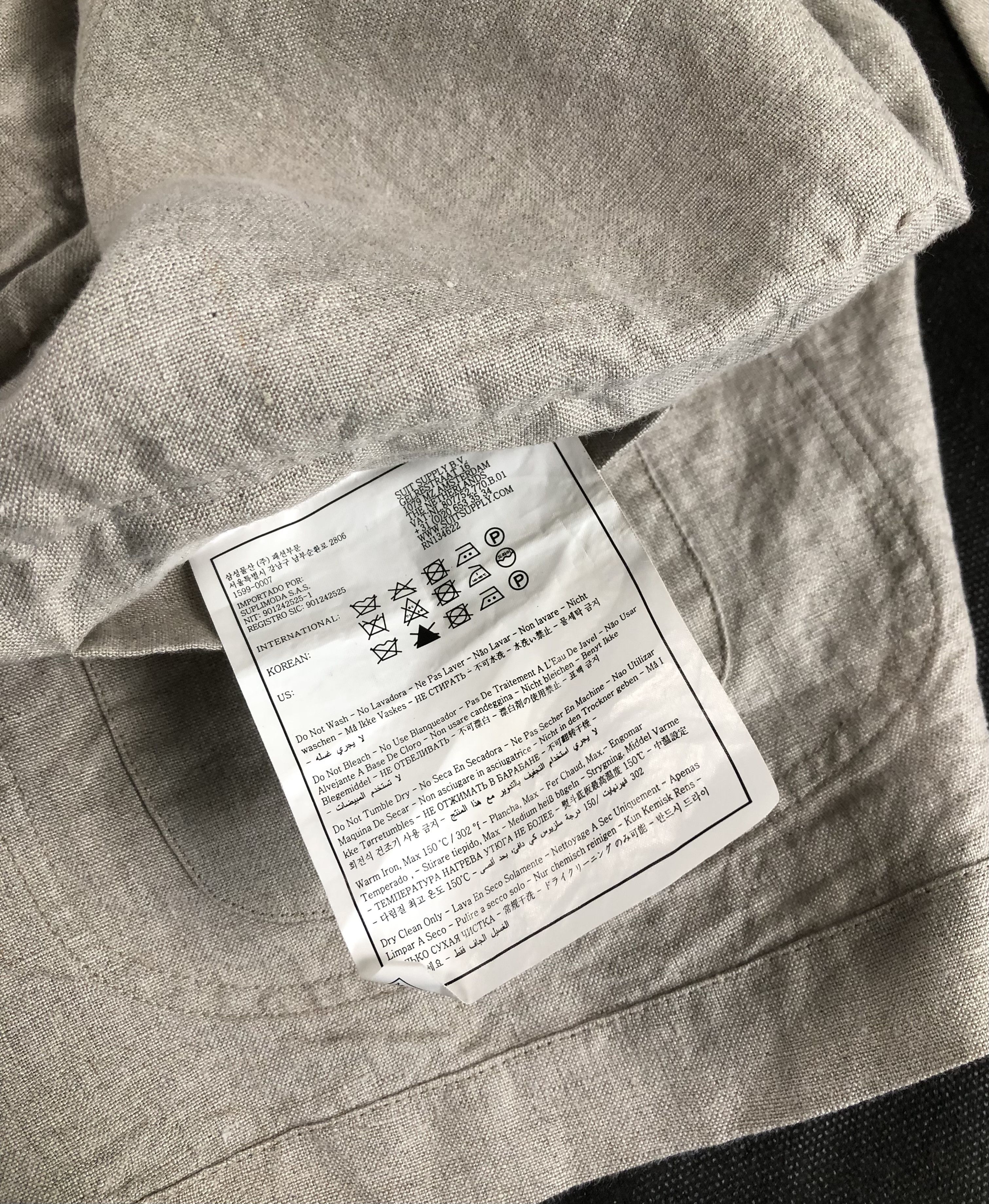 Suitsupply Suitsupply William Baird McNutt Irish Linen Jacket Size US XL / EU 56 / 4 - 5 Thumbnail