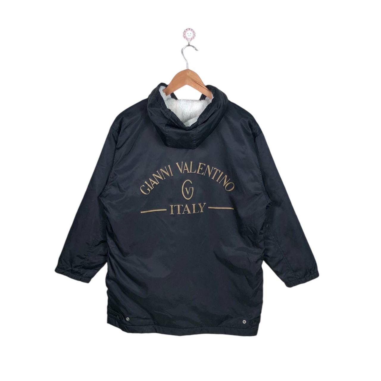Designer × Vintage Gianni Valentino Fleece Sherpa Hooded Jacket Size US S / EU 44-46 / 1 - 1 Thumbnail
