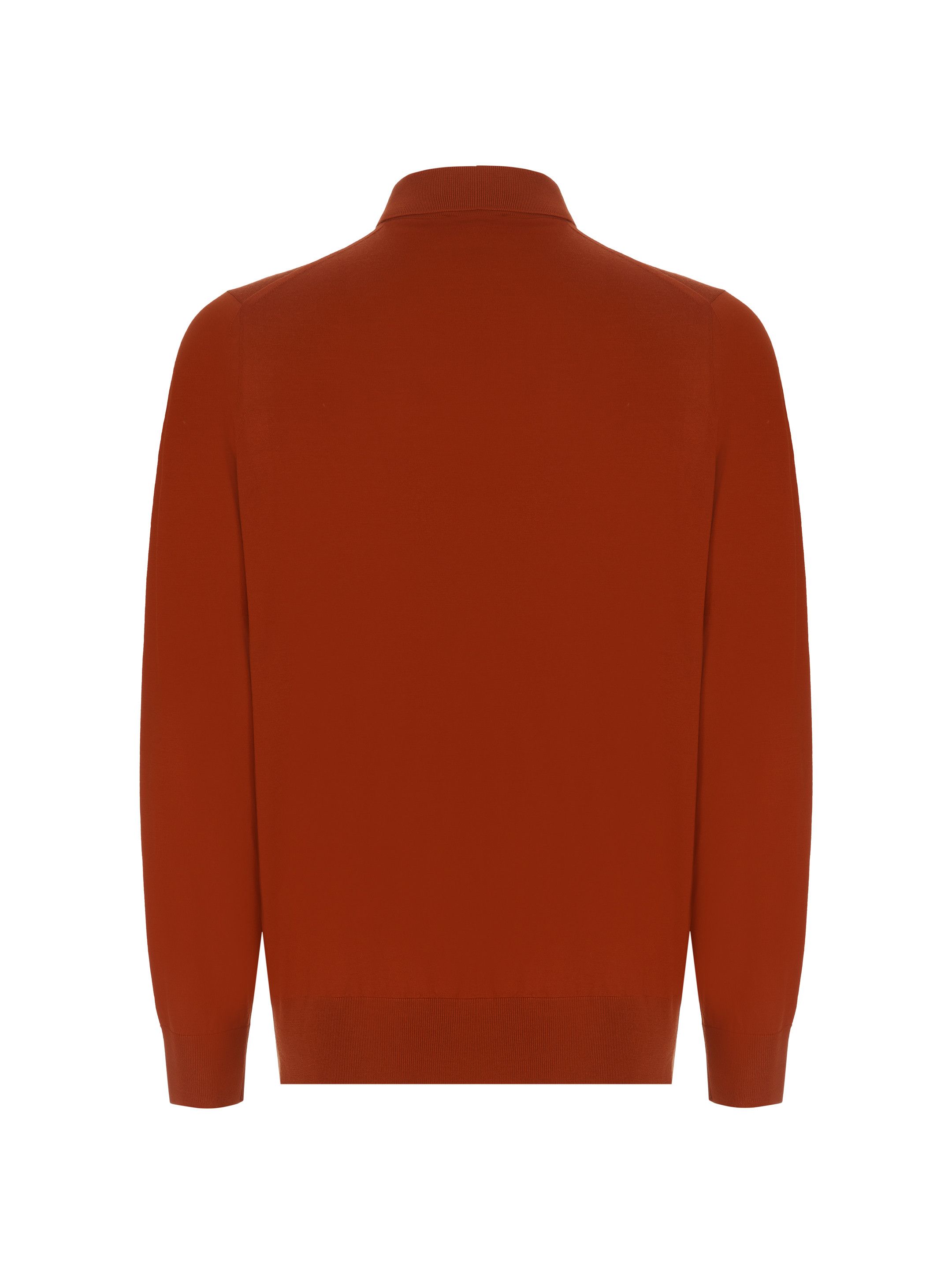 Loro Piana o1w1db10724 Polo Sweater in Orange Size US XL / EU 56 / 4 - 2 Thumbnail