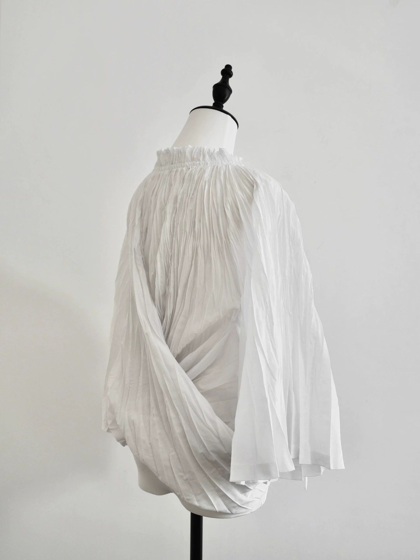 Junya Watanabe Junya Watanabe 2009SS Pleated Tie Neck Shirt XS Size XS / US 0-2 / IT 36-38 - 7 Thumbnail
