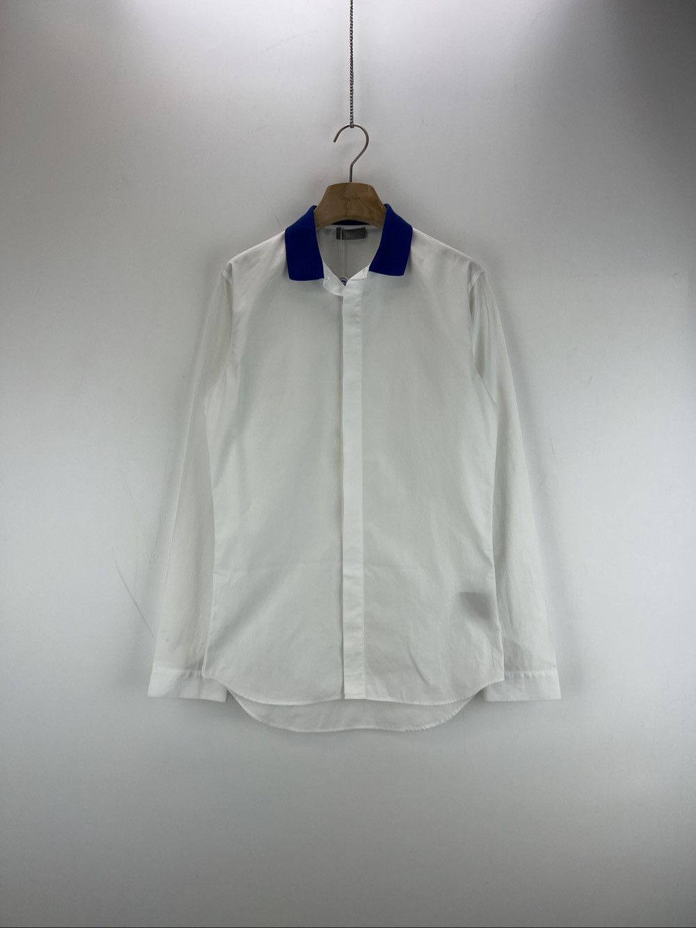 Dior Dior Blue Collar White Shirt Size S Size US S / EU 44-46 / 1 - 1 Thumbnail