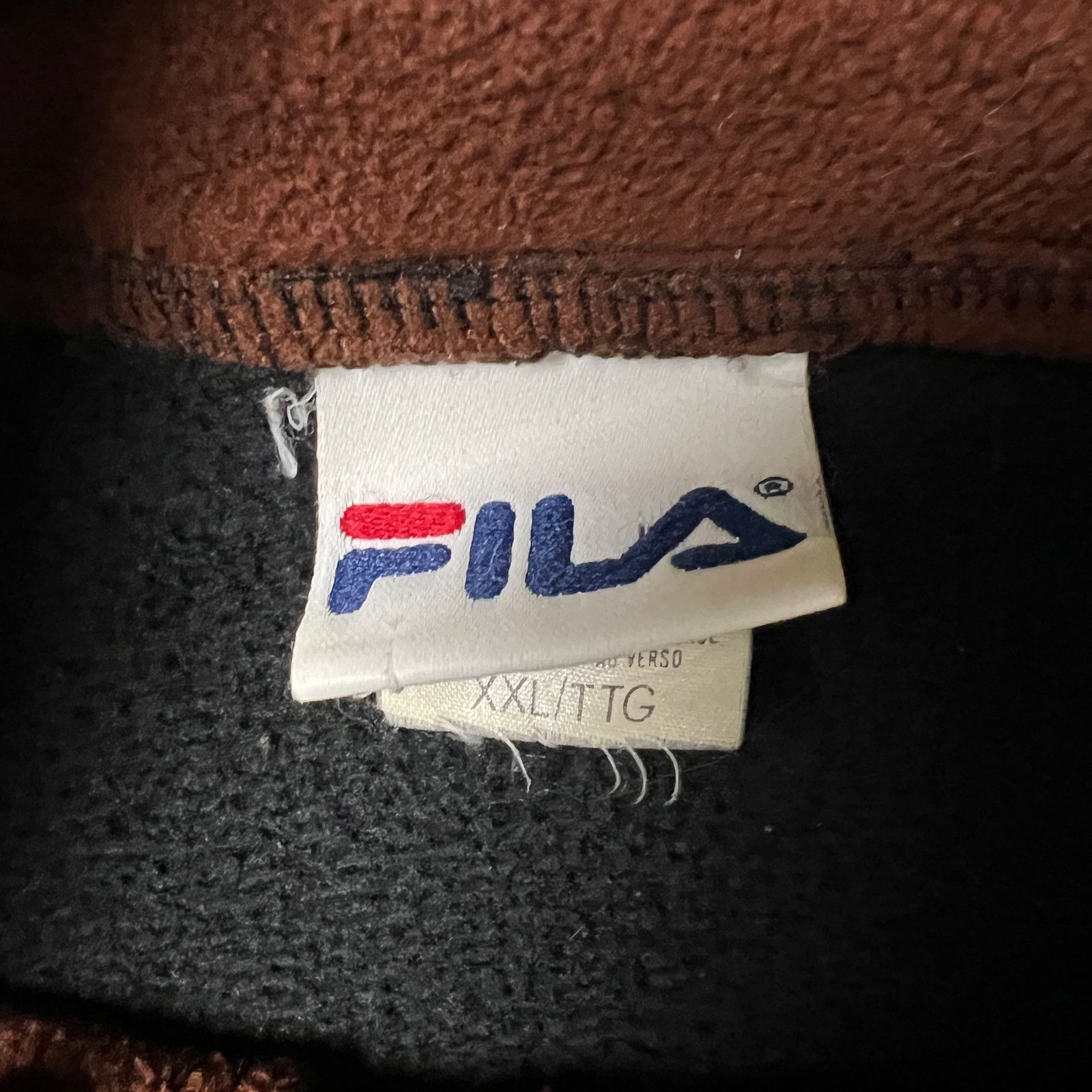 Fila × Vintage VTG Fila Fleece 2XL Outdoor Quarter Zip Pullover 90s Jacket Size US XXL / EU 58 / 5 - 7 Thumbnail