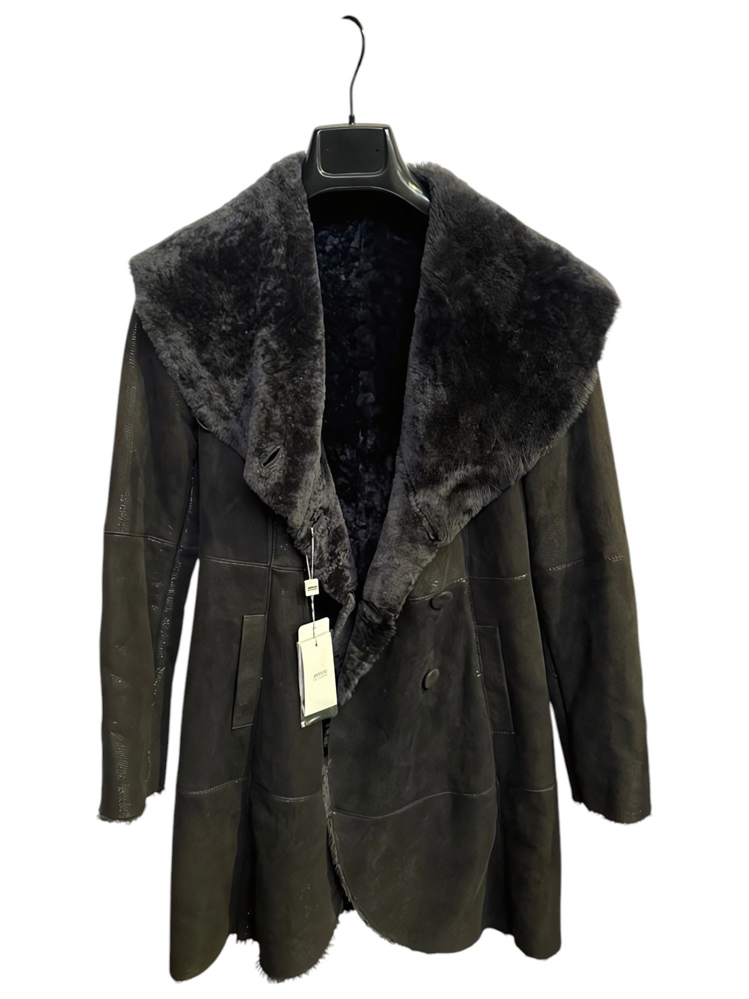 ムートン・ファーコート GIORGIO ARMANI BROWN FUR COAT Vintage Armani Leather Shearling Coat – DUO NYC