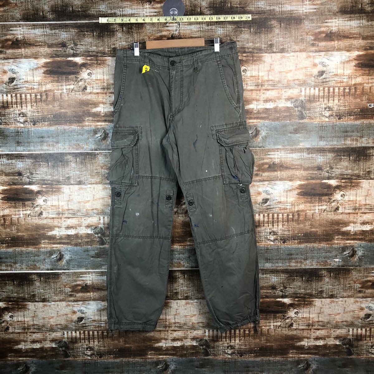 Uniqlo DL Uniqlo Green Cargo Multipocket Pants #C664 Size US 32 / EU 48 - 1 Thumbnail