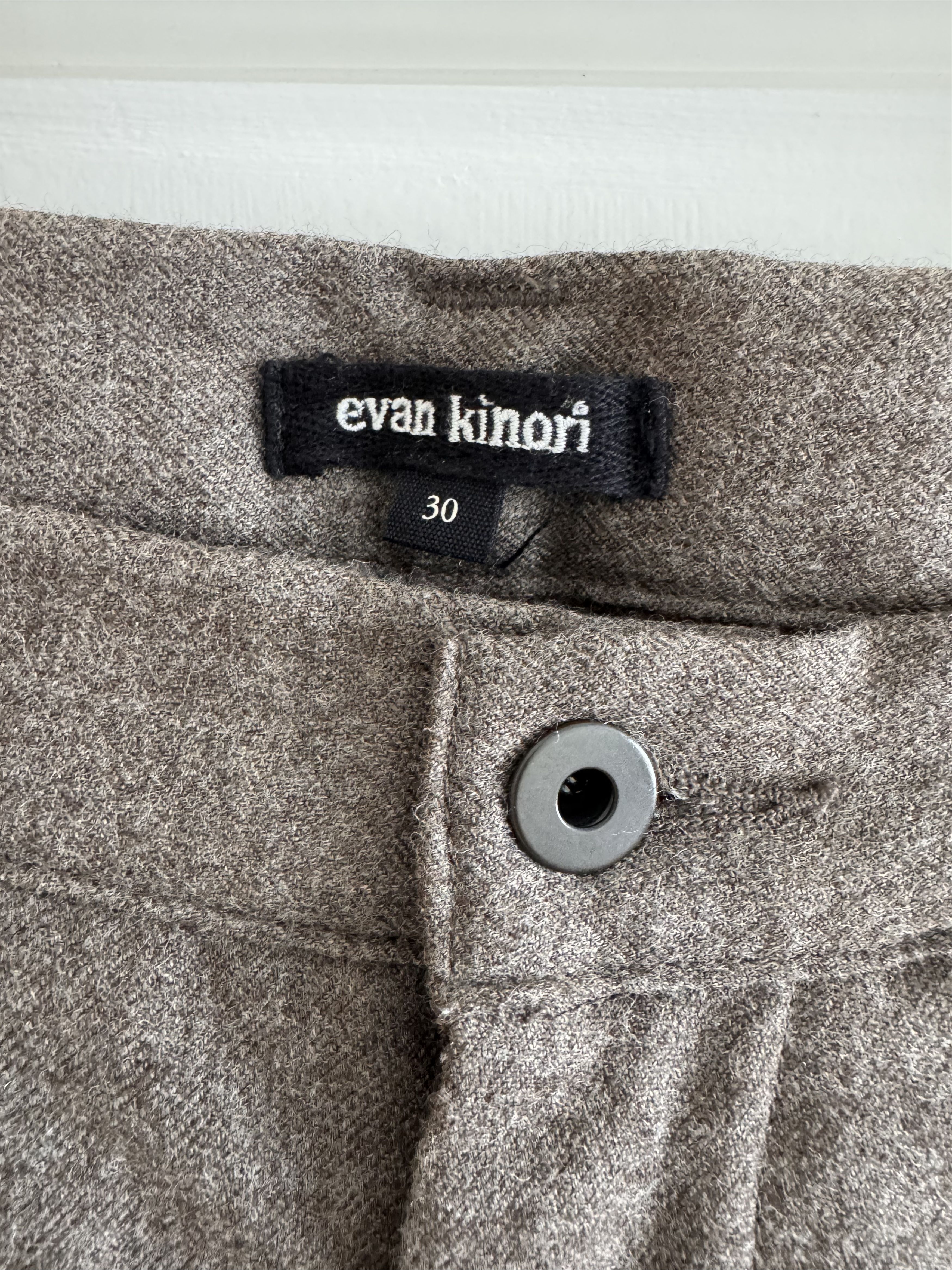 Evan Kinori Evan Kinori Single Pleat Pant Size 30 Wool Size US 30 / EU 46 - 2 Thumbnail