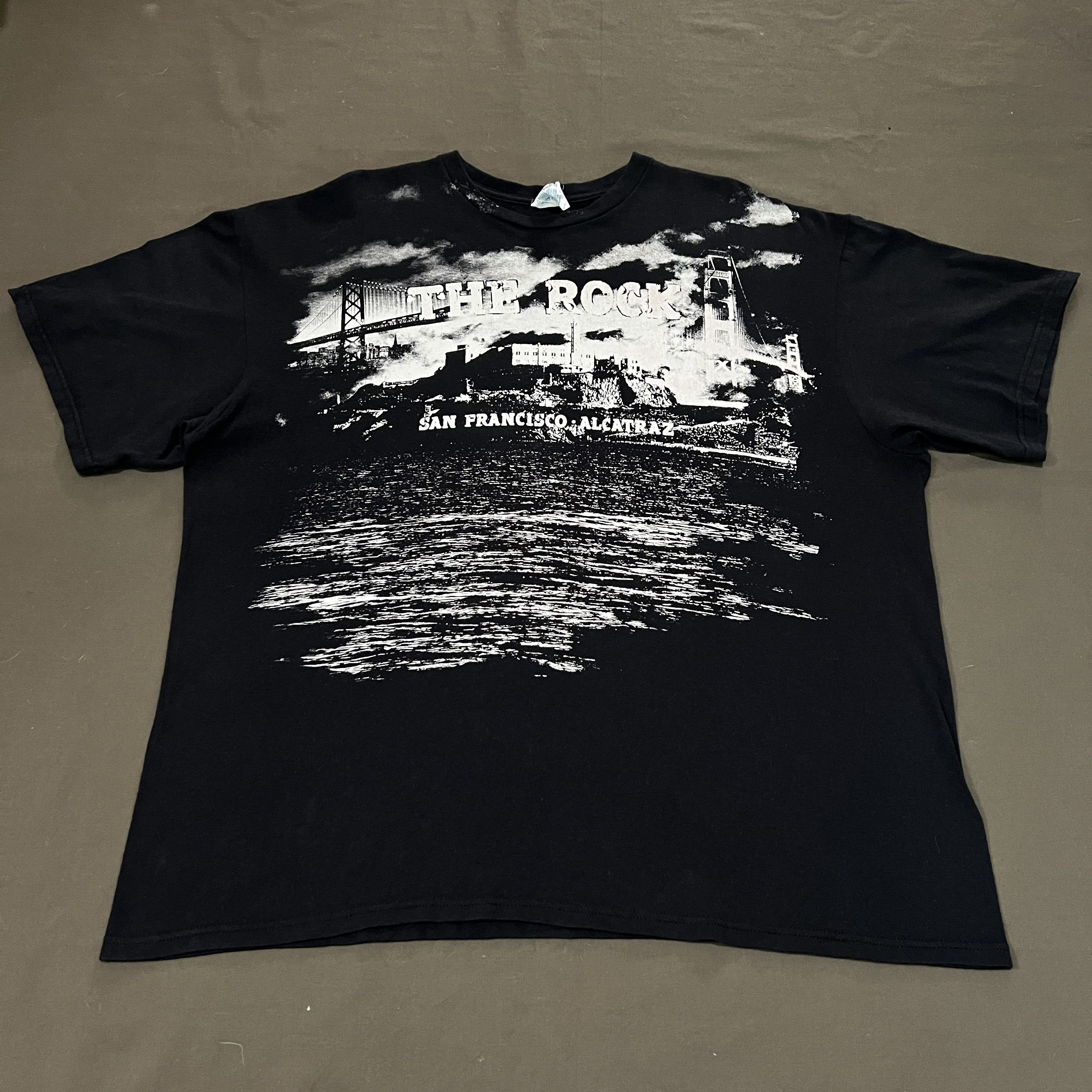 Vintage Vintage Y2K The Rock Alcatraz Promo Tee 2XL Size US XXL / EU 58 / 5 - 1 Thumbnail