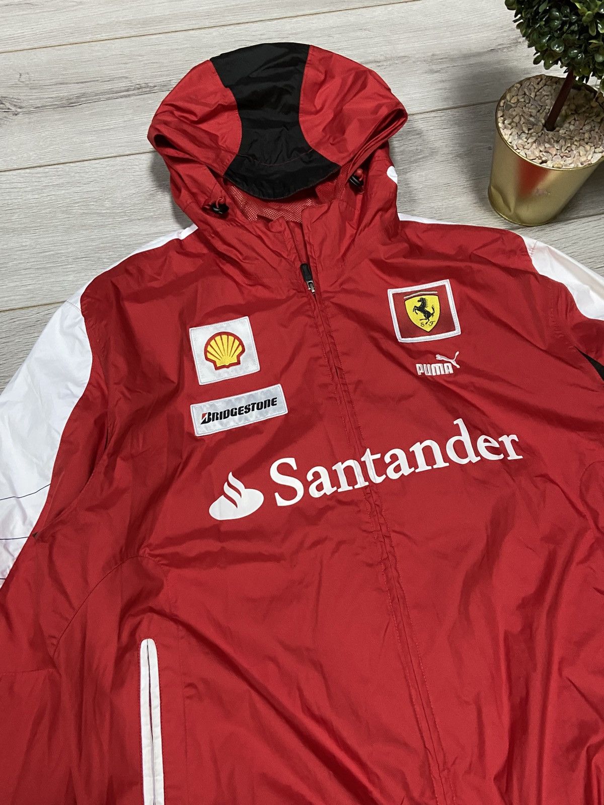 Ferrari × Puma Puma Santander Ferrari shell vintage jacket zip Size US XL / EU 56 / 4 - 7 Thumbnail